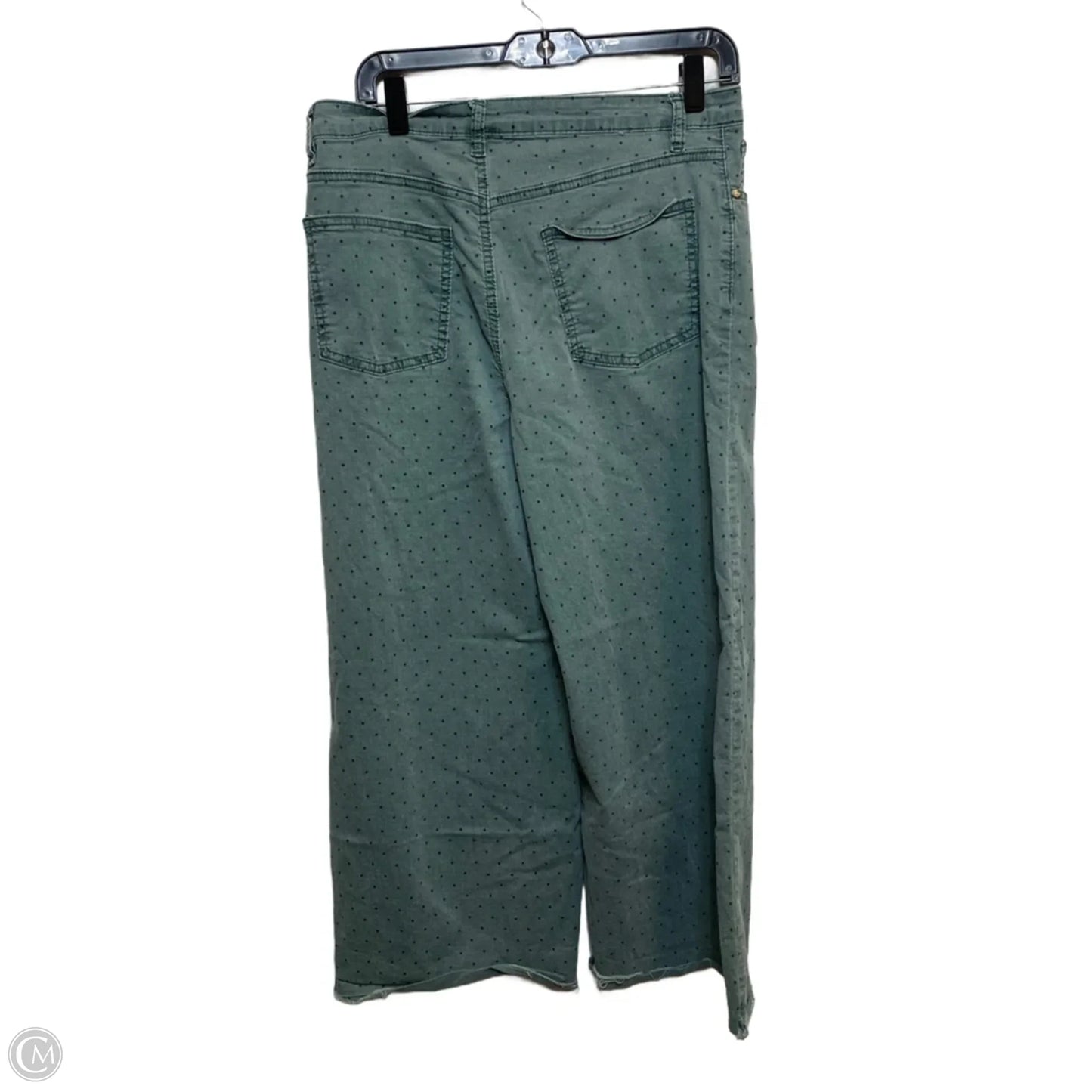 Jeans Cropped By Easel In Green, Size: L