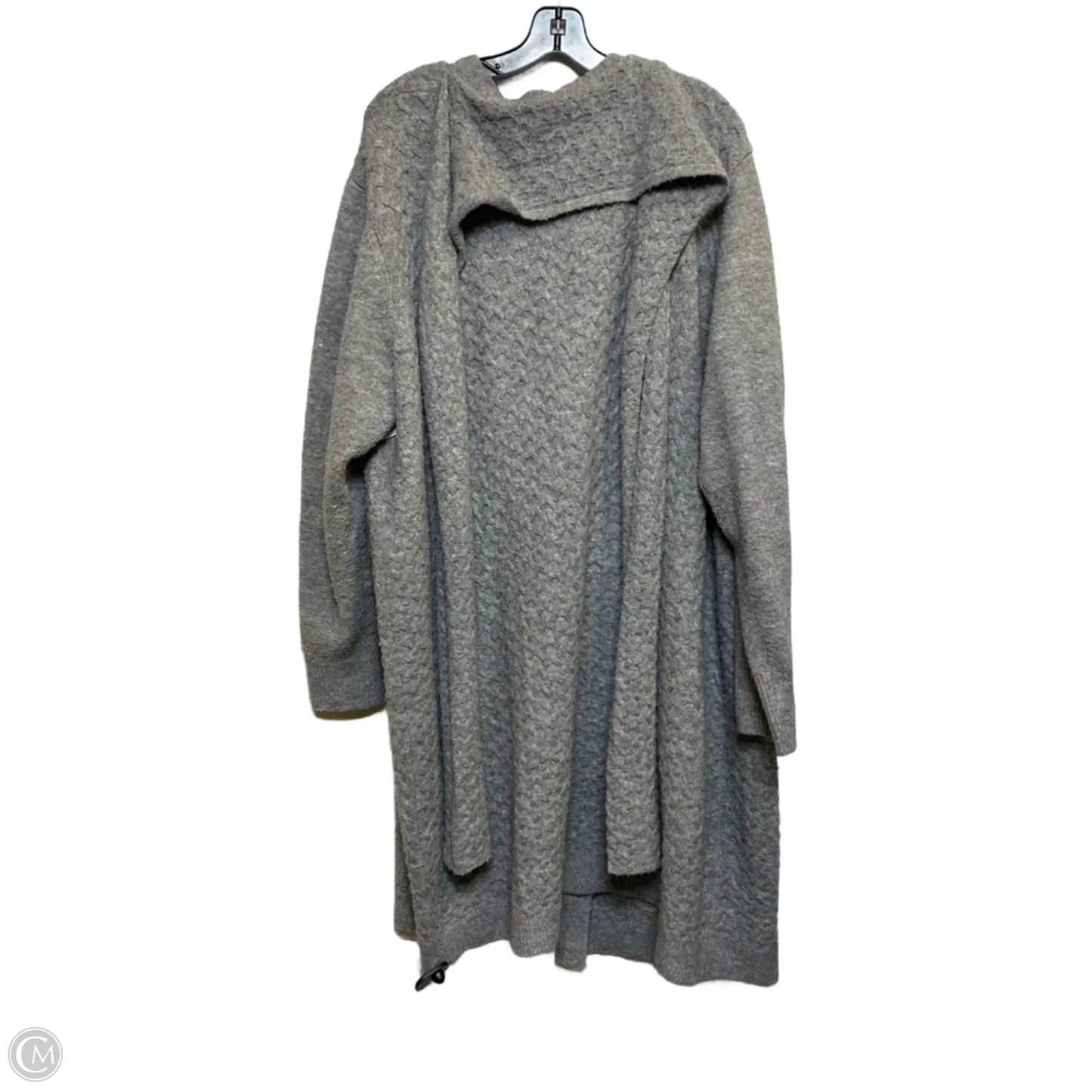 Sweater Cardigan By Lane Bryant In Grey, Size: 4x