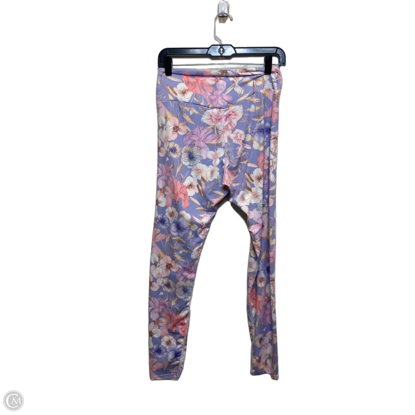 Athletic Leggings By Cmf In Purple, Size: L