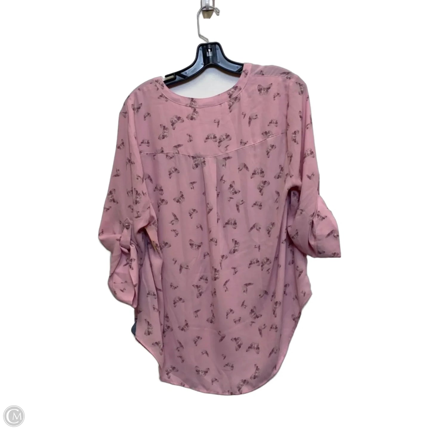 Top Long Sleeve By Torrid In Pink, Size: L