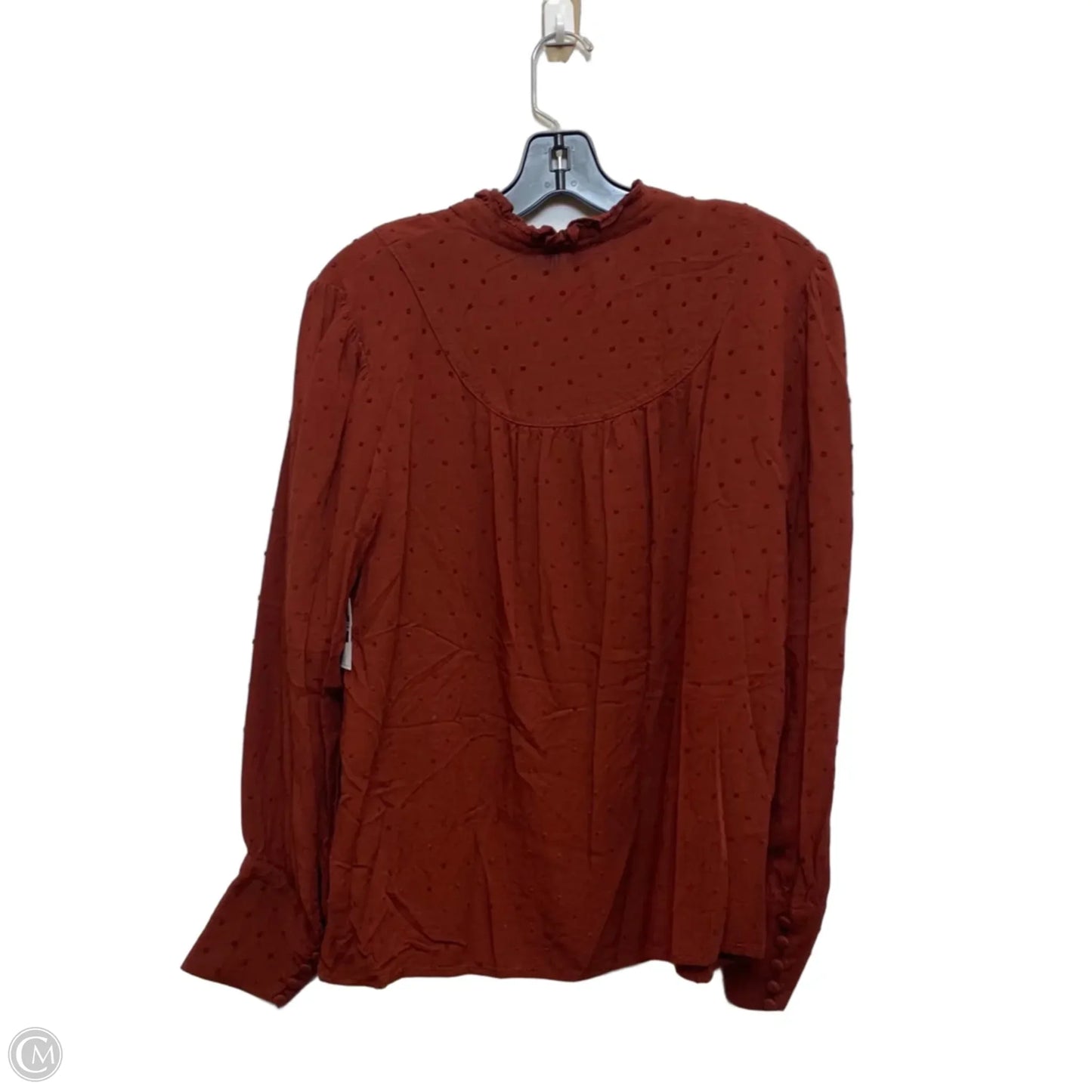 Top Long Sleeve By Torrid In Orange, Size: L