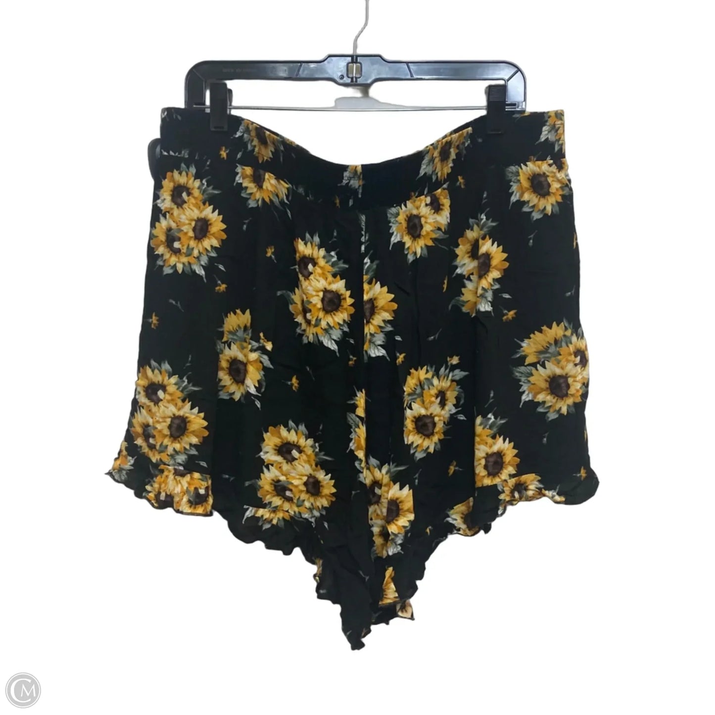 Shorts By Torrid In Black & Yellow, Size: 1x