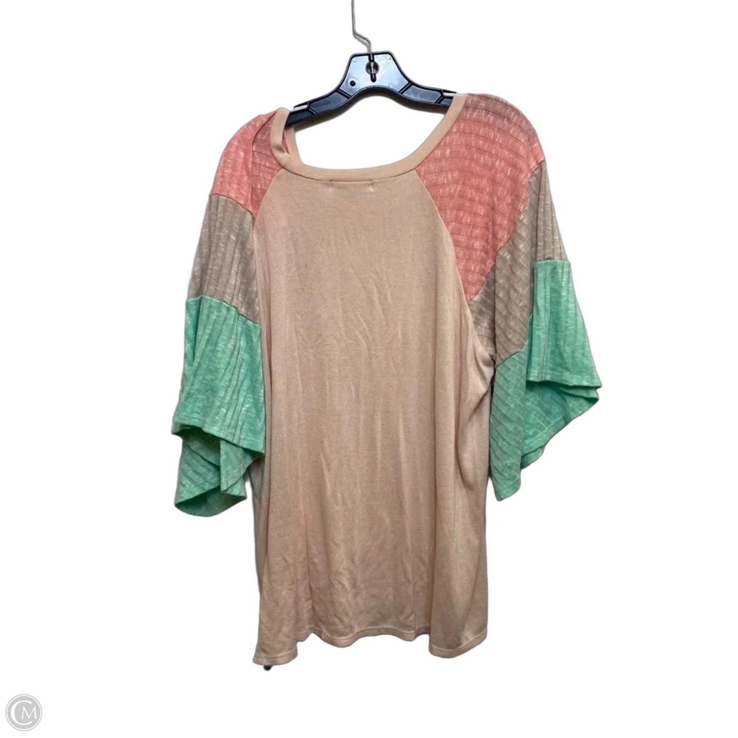 Top Short Sleeve By Haptics In Pink, Size: 1x