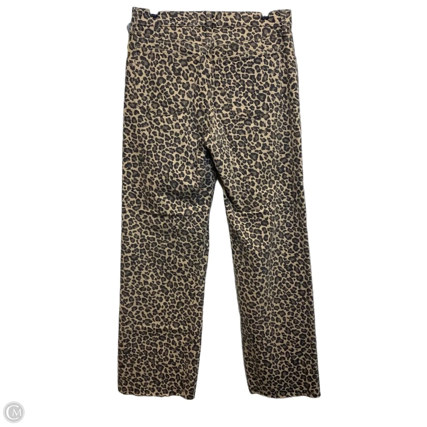 Jeans Wide Leg By Abercrombie And Fitch In Animal Print, Size: 10l