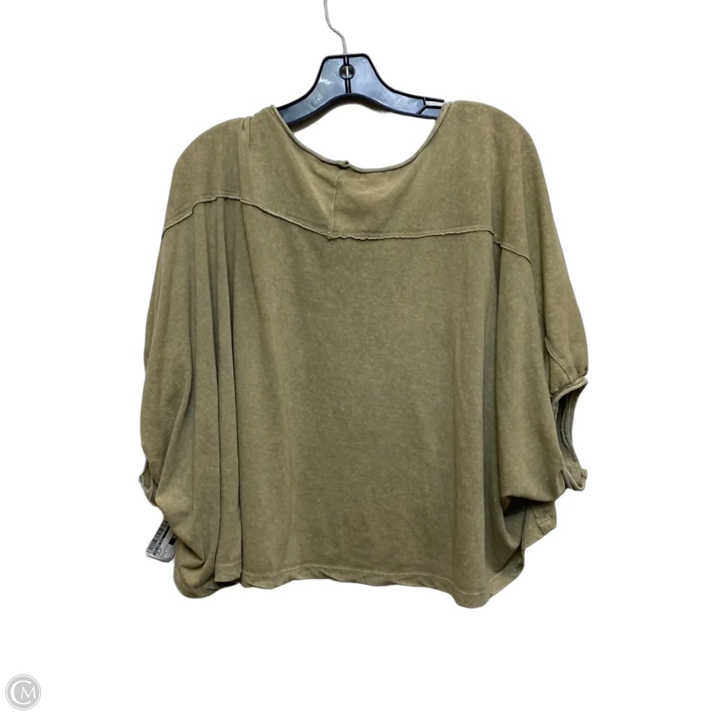 Top Short Sleeve By Mustard Seed In Green, Size: L