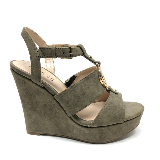 Sandals Heels Wedge By Guess  Size: 6