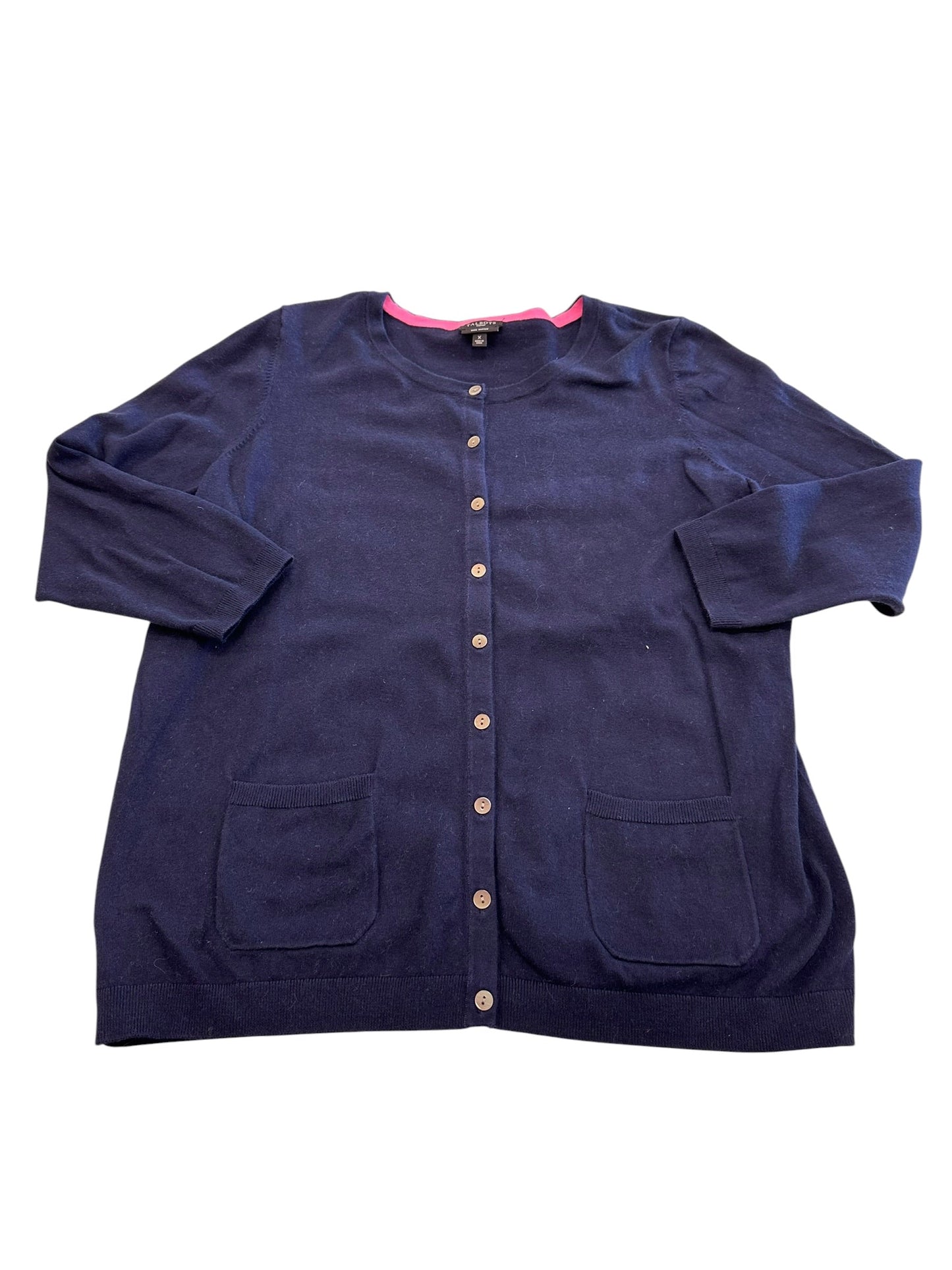 Cardigan By Talbots In Navy, Size:Xl