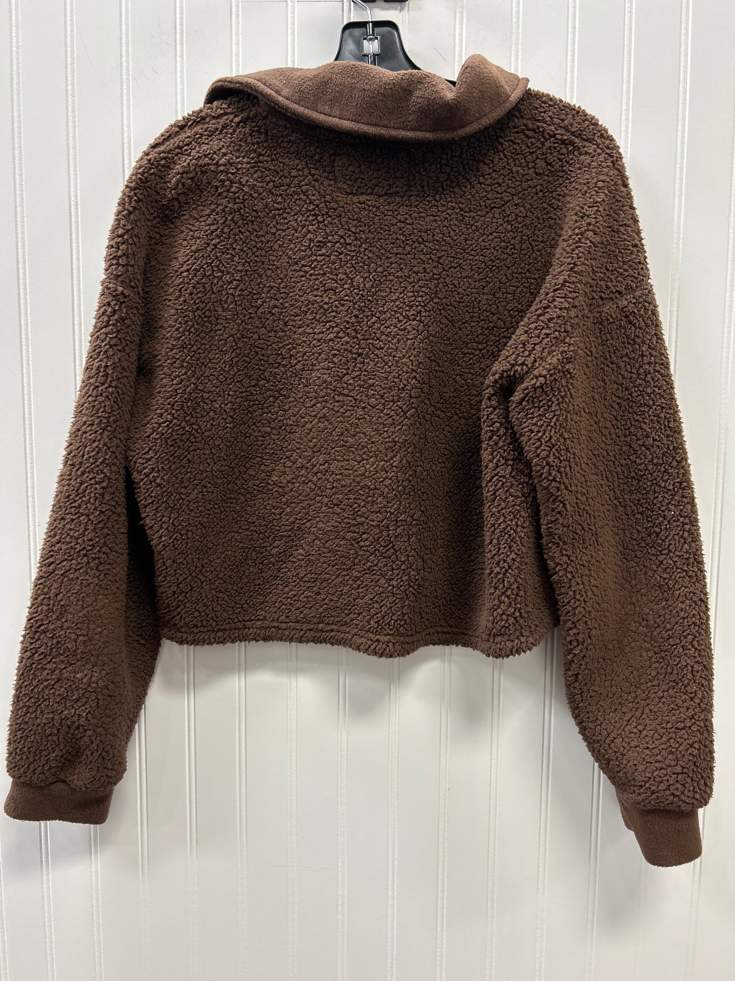 Jacket Fleece By Pink Rose In Brown, Size:M