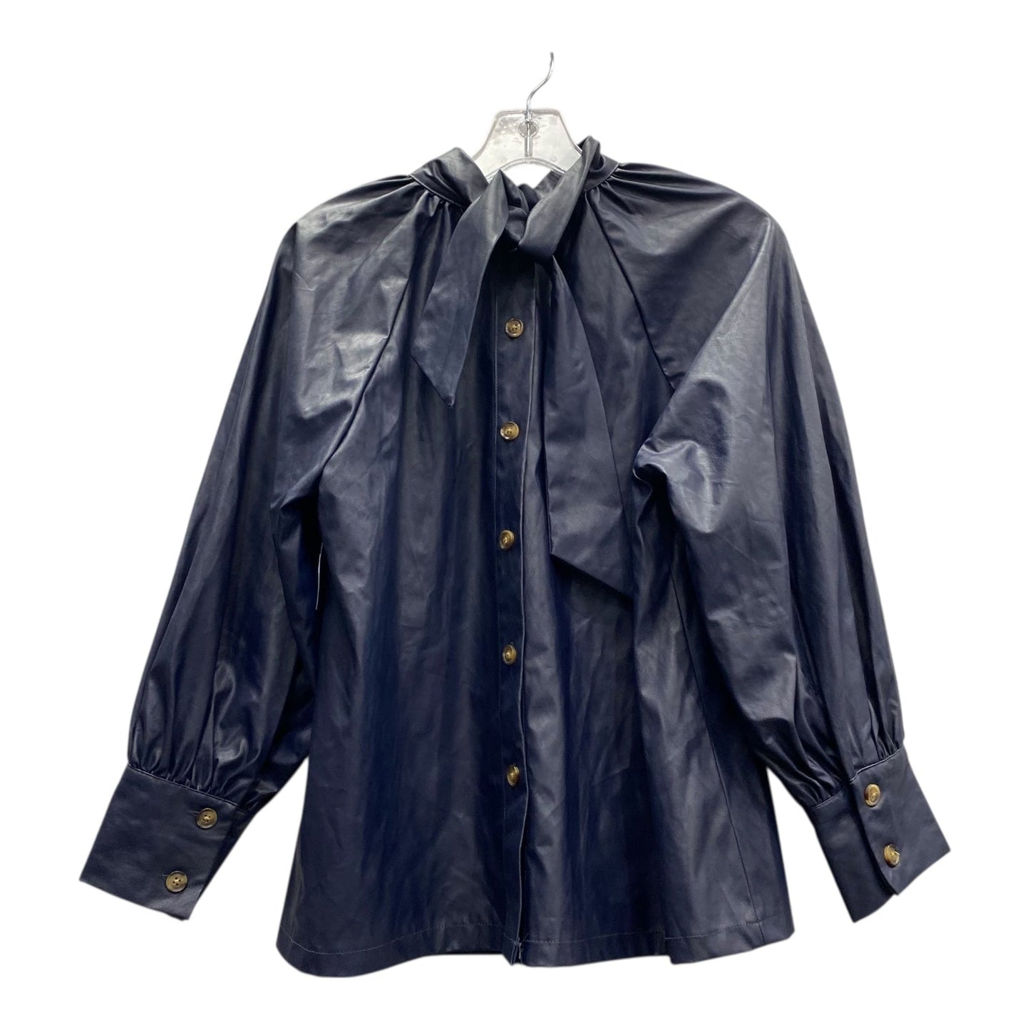 Blouse Ls By Target-Designer In Blue, Size:S