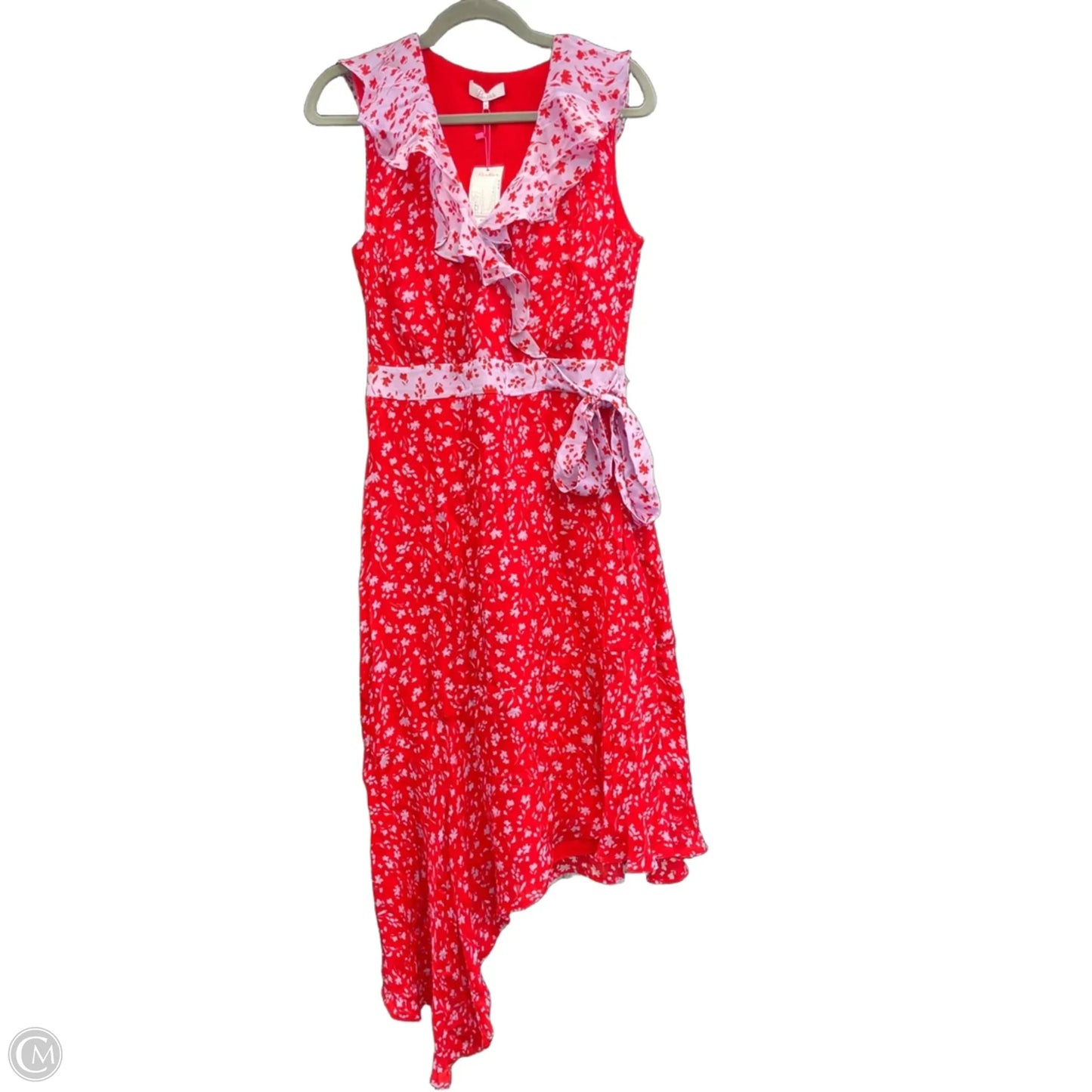 Dress Casual Midi By Parker In Purple & Red, Size: 8
