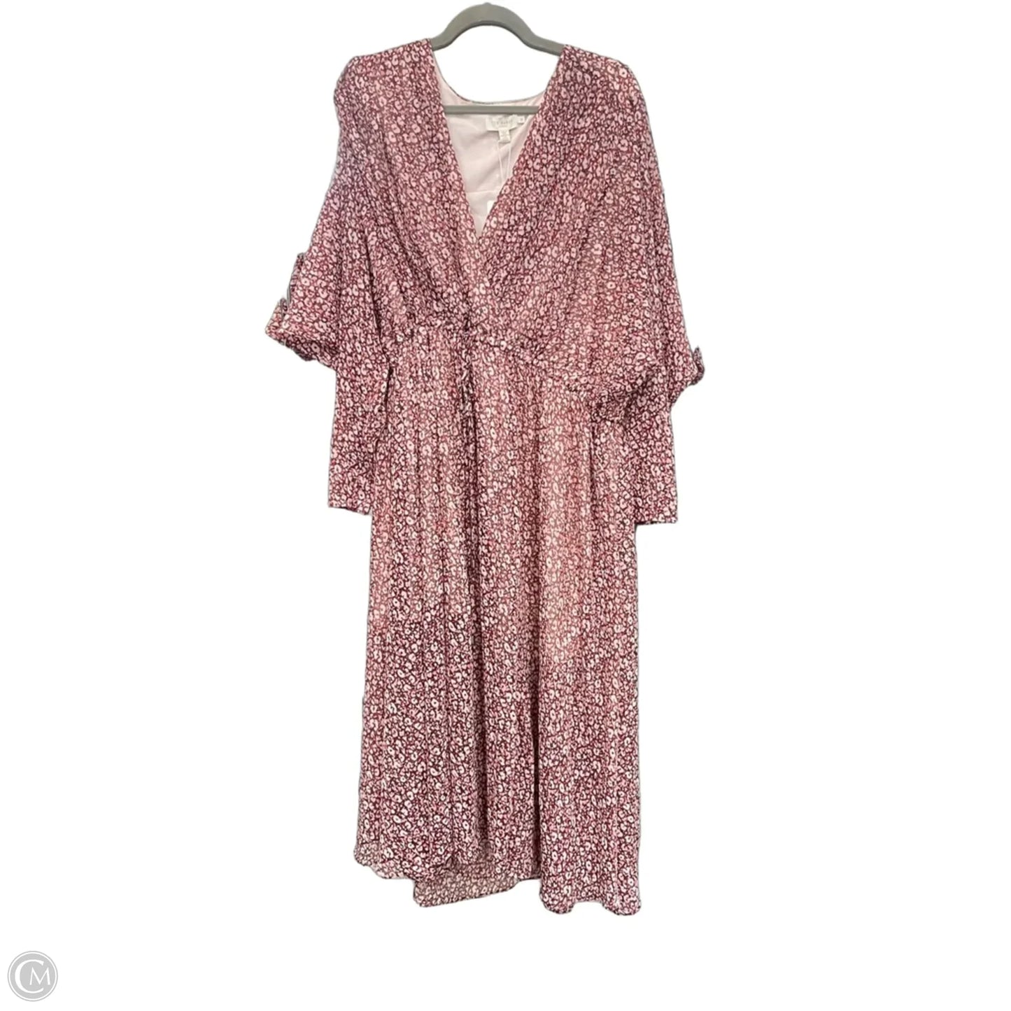 Dress Casual Maxi By Ted Baker In Pink & Red, Size: S