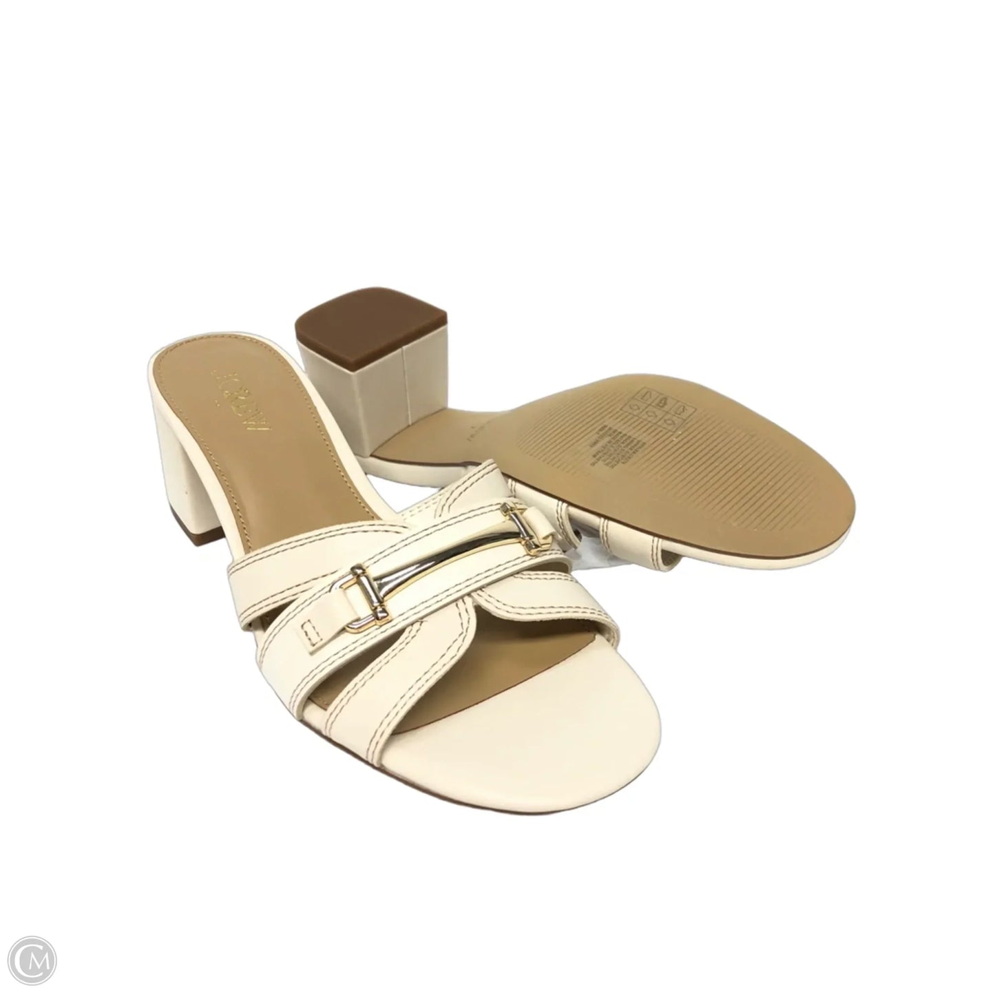 Shoes Heels Block By J. Crew In Cream, Size: 7