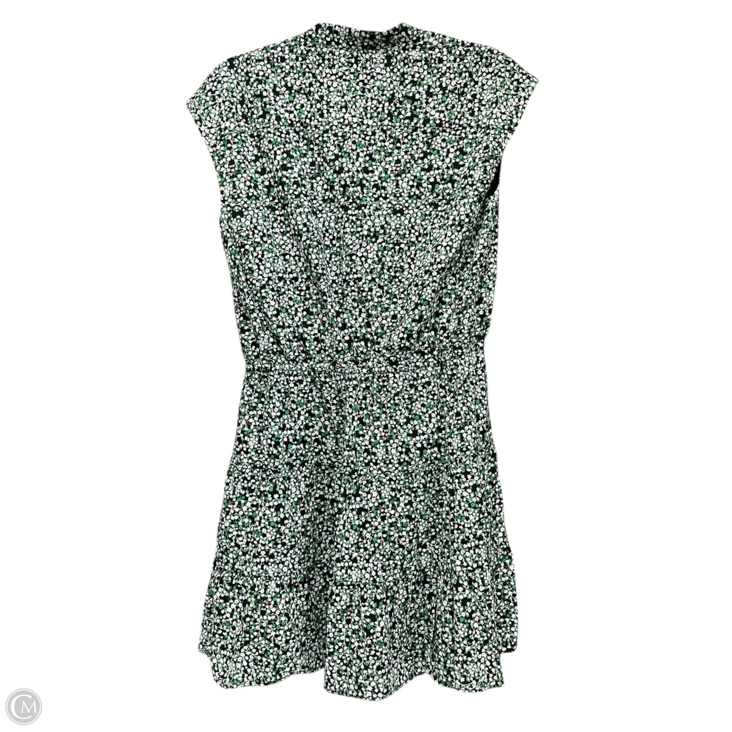 Dress Designer By Rebecca Minkoff In Green & White, Size: M