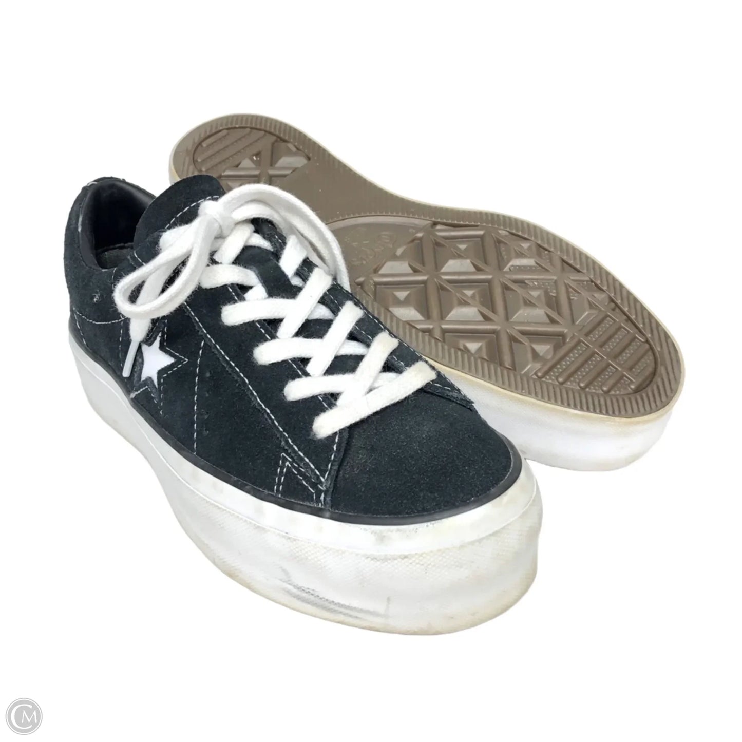 Shoes Sneakers Platform By Converse In Black & White, Size: 6