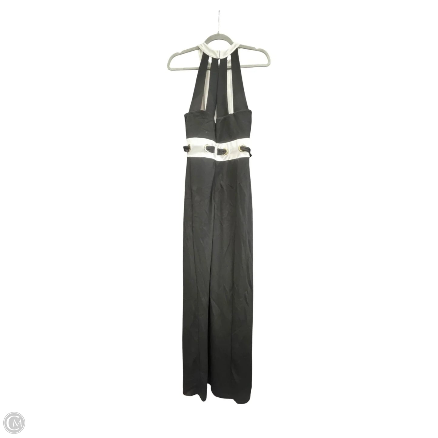 Dress Party Long By Venus In Black & Cream, Size: M