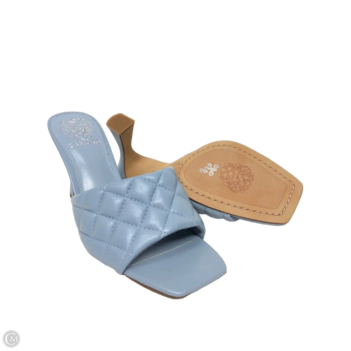 Sandals Heels Stiletto By Vince Camuto In Blue, Size: 8.5