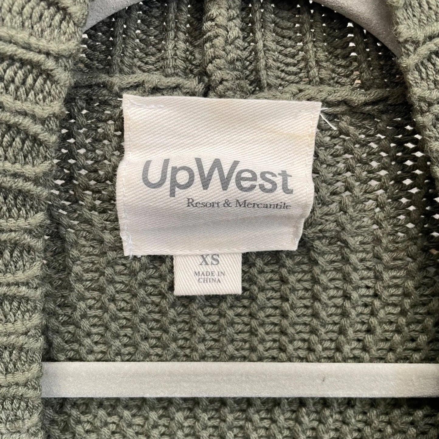 Sweater Cardigan By Upwest In Green, Size: Xs