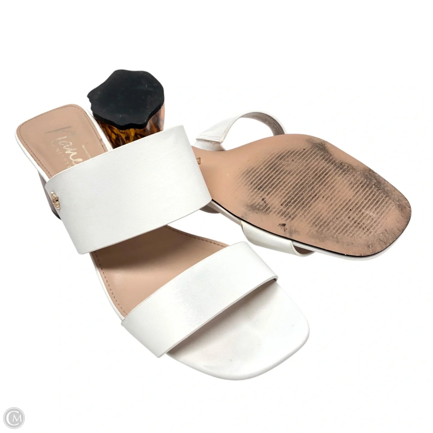 Sandals Heels Block By Nanette By Nanette Lepore In White, Size: 6