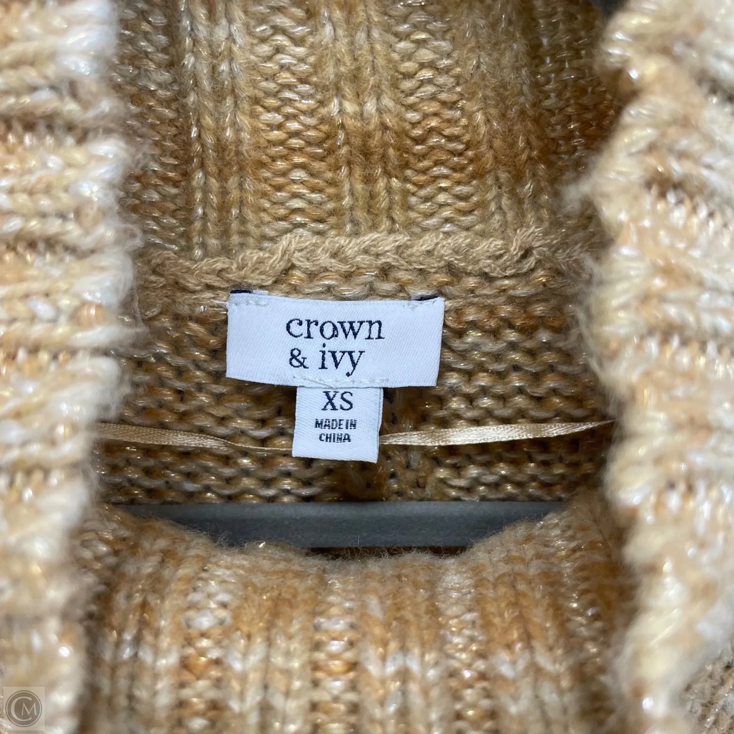 Sweater By Crown And Ivy In Tan, Size: Xs