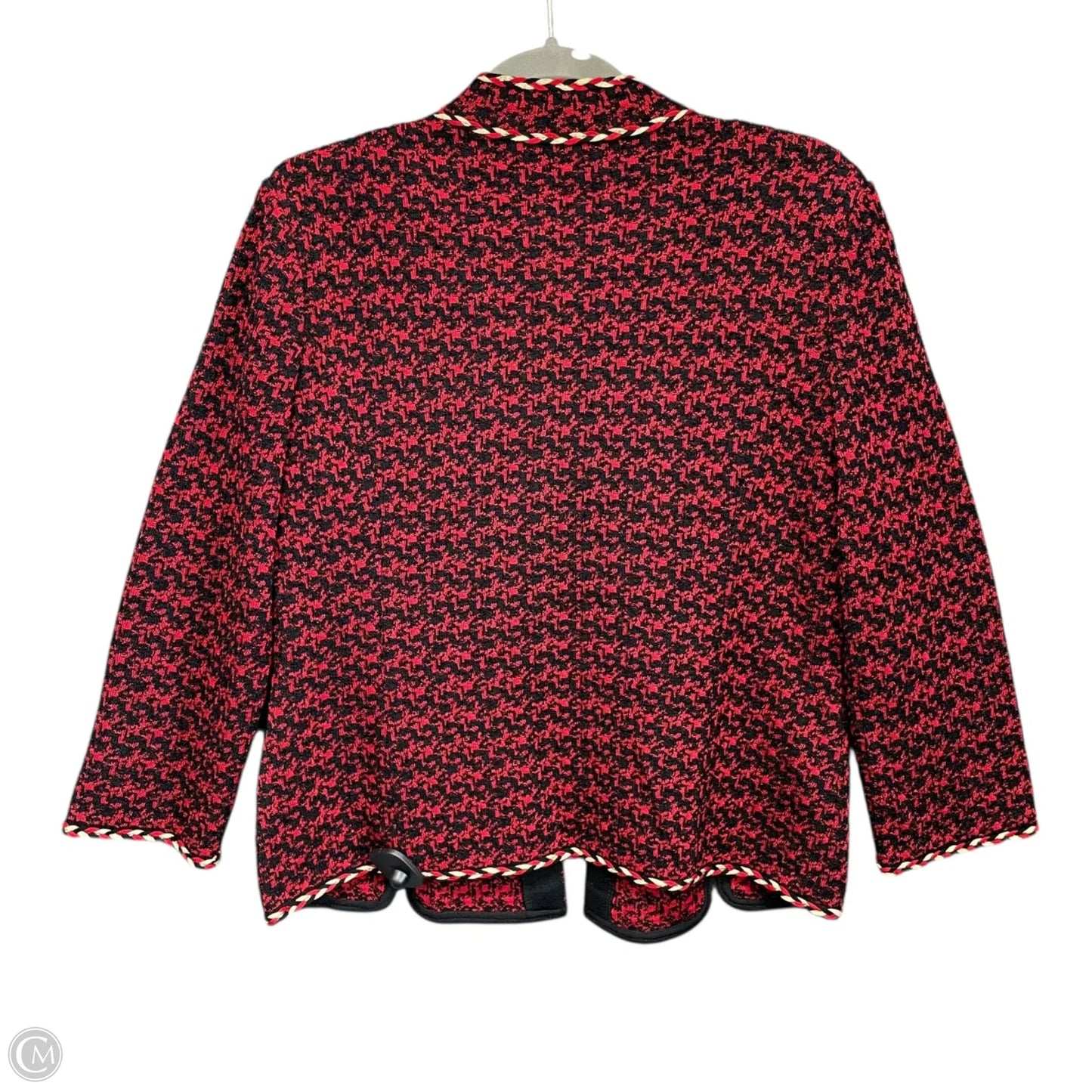 Blazer By Ming Wang In Black & Red, Size: S