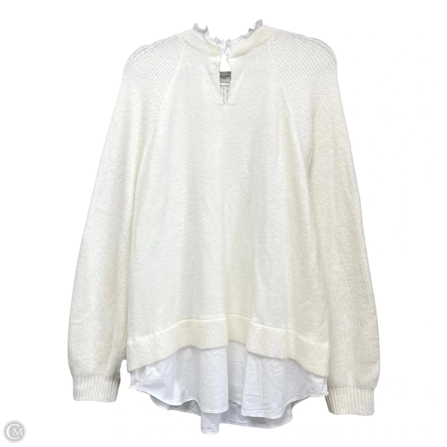 Sweater By Loft In Cream, Size: Xl