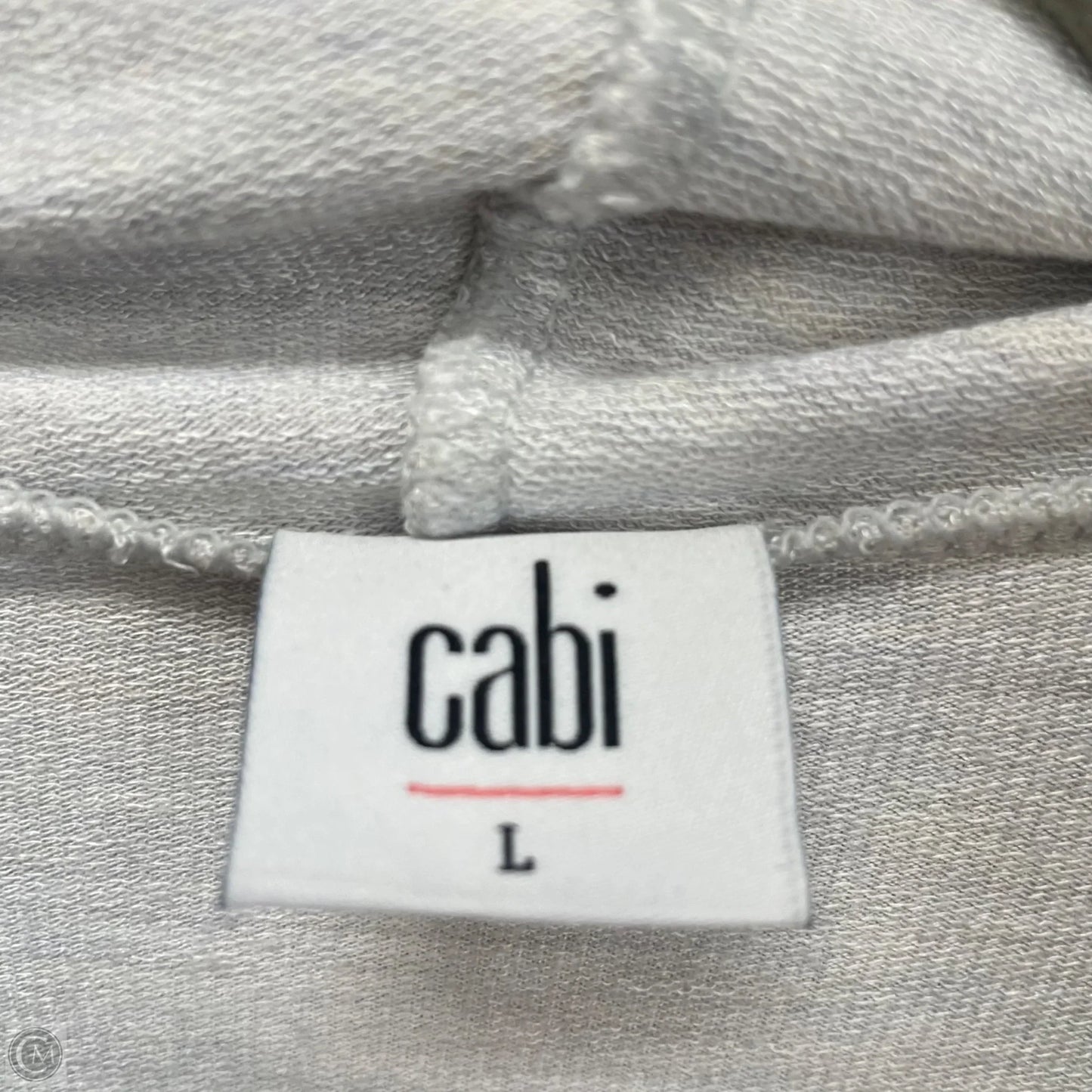 Top Long Sleeve By Cabi In Grey, Size: L