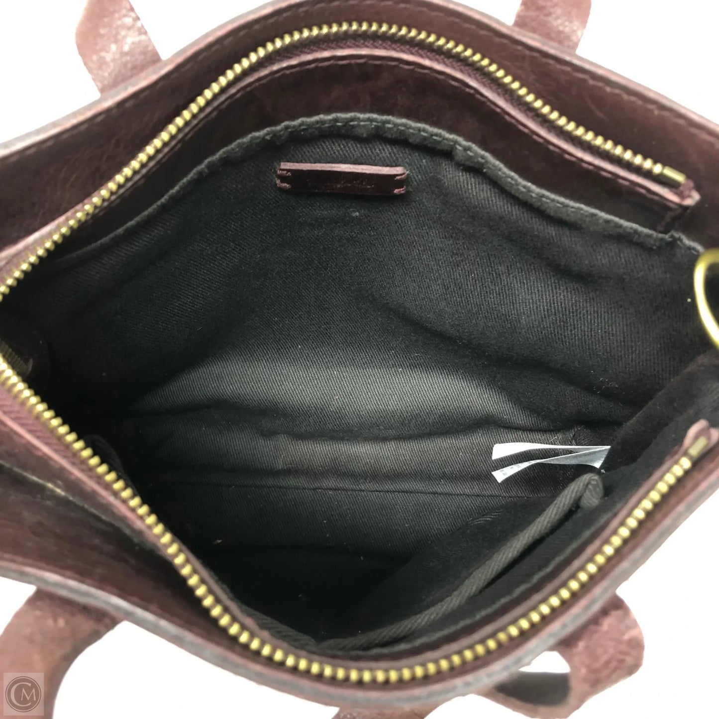 Handbag Leather By Madewell, Size: Medium