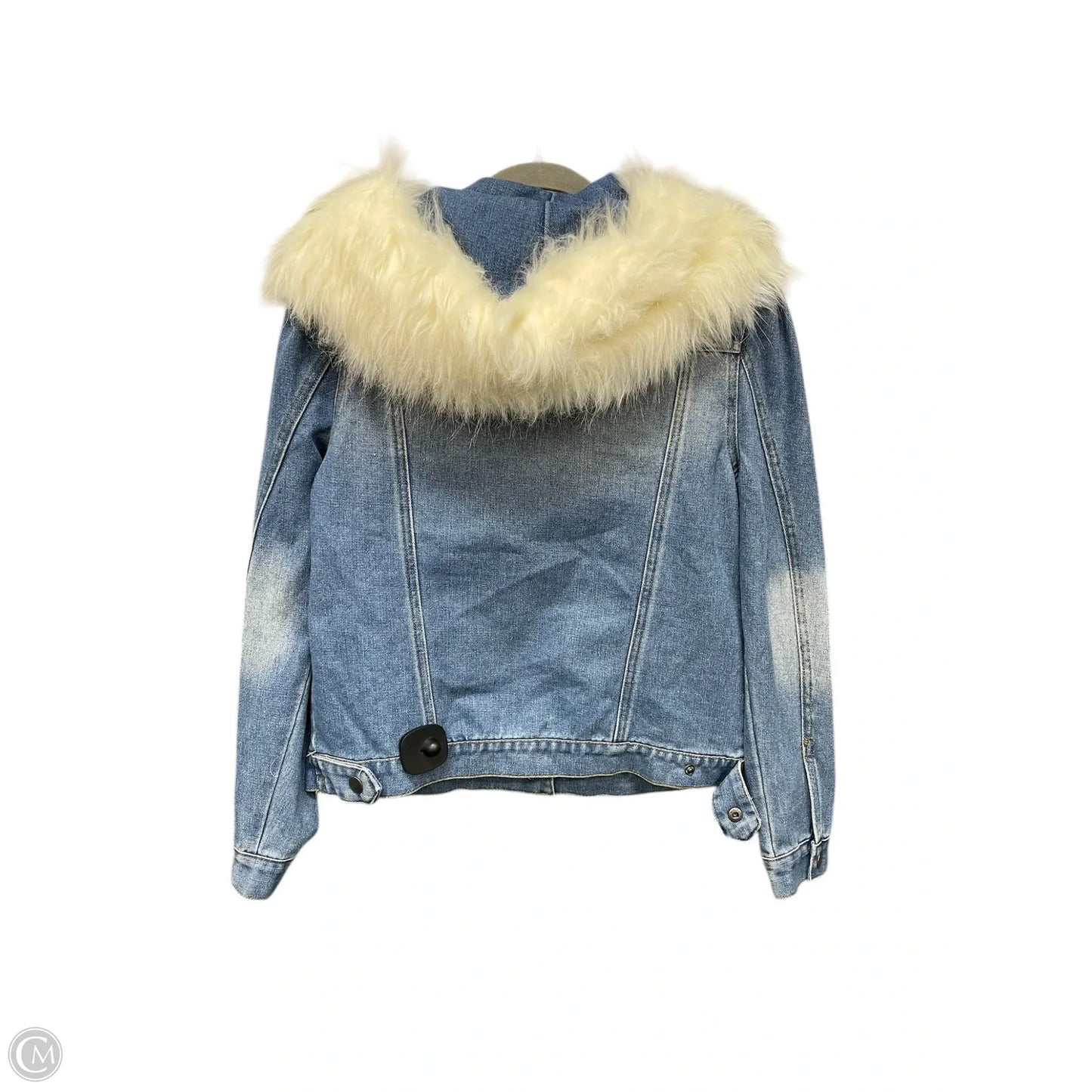 Jacket Denim By Haute Monde In Blue Denim, Size: S