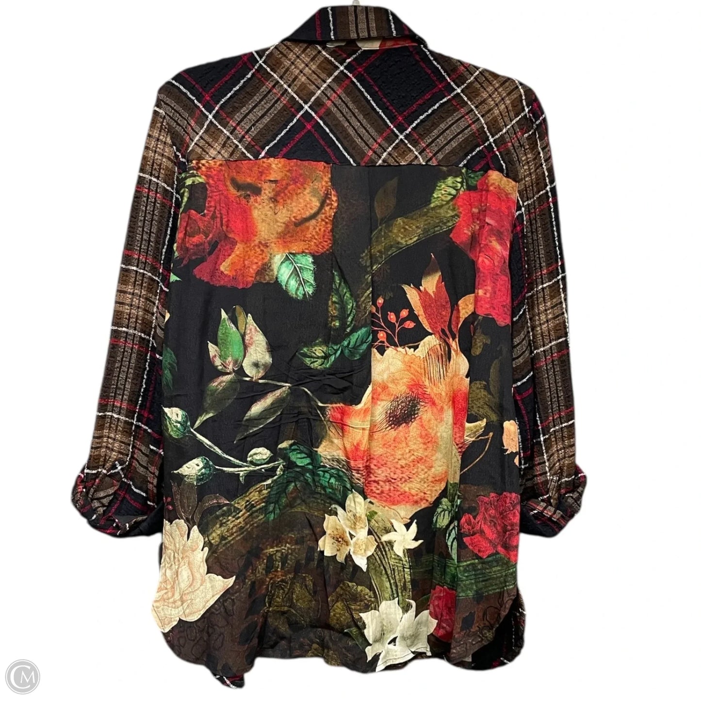 Tunic Long Sleeve By John Mark In Multi-colored, Size: S