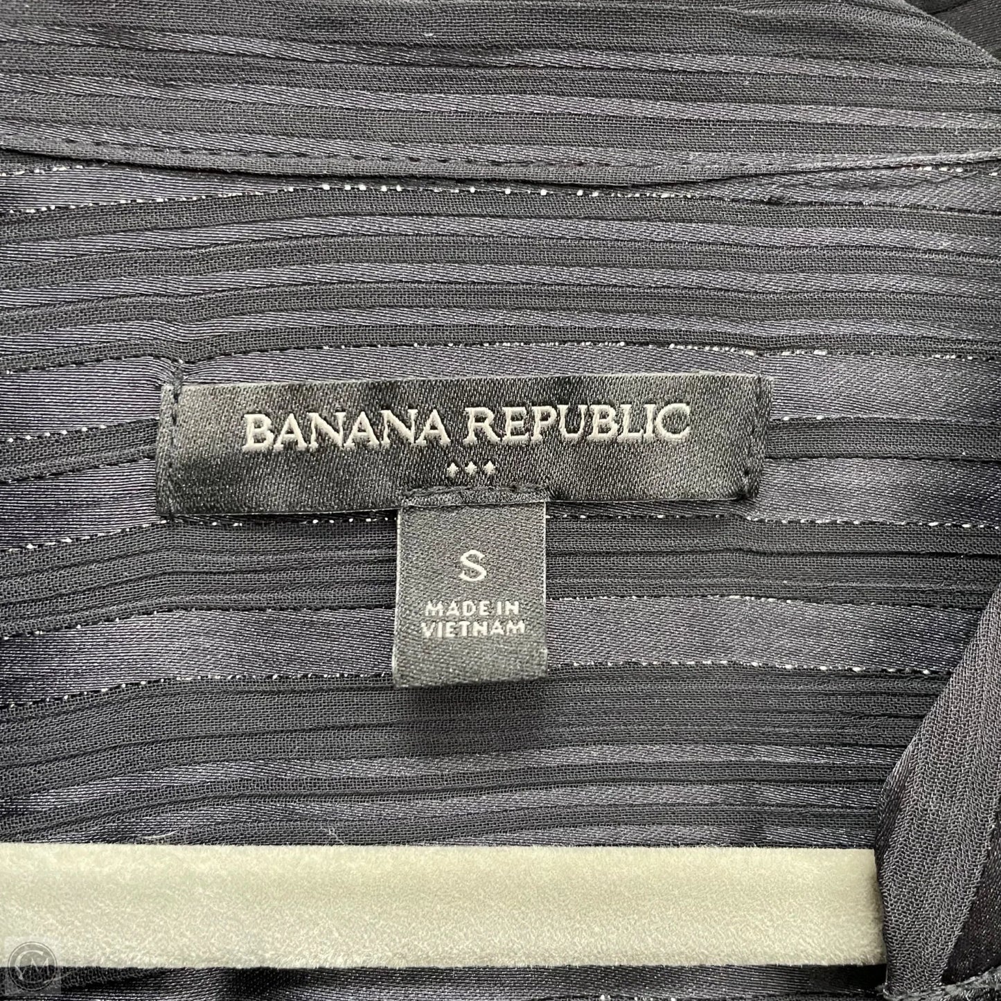 Blouse Long Sleeve By Banana Republic In Black, Size: S