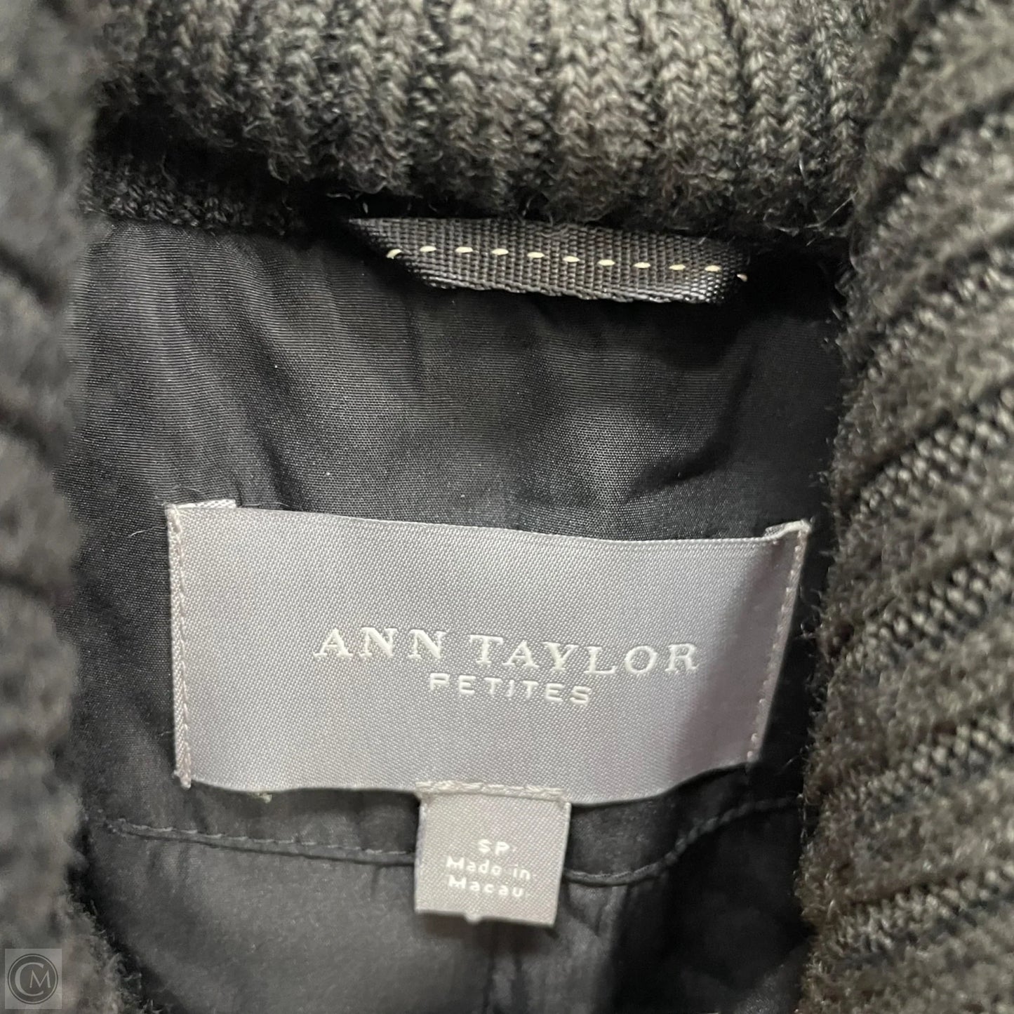 Jacket Moto By Ann Taylor In Black, Size: Sp