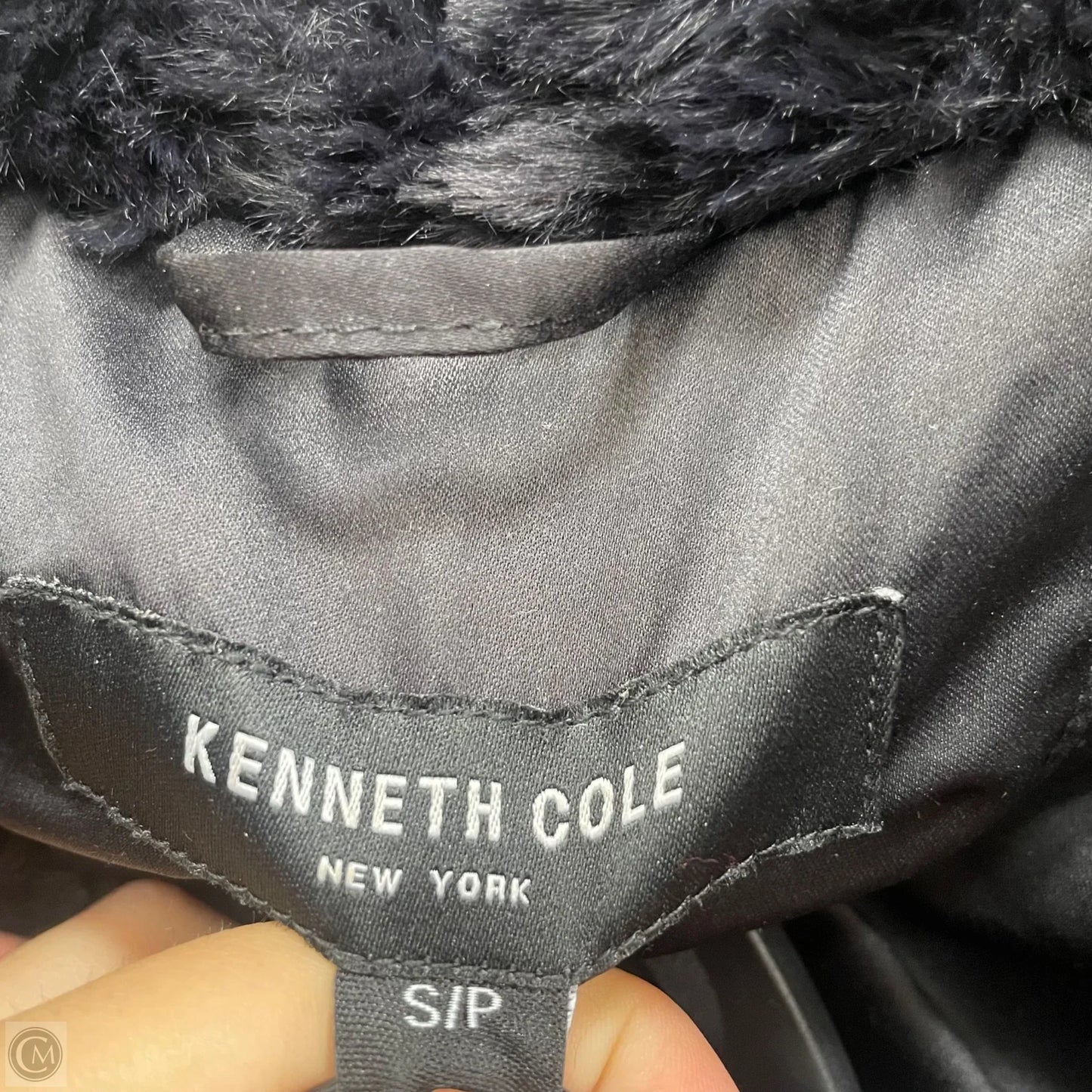 Coat Faux Fur & Sherpa By Kenneth Cole In Black, Size: S