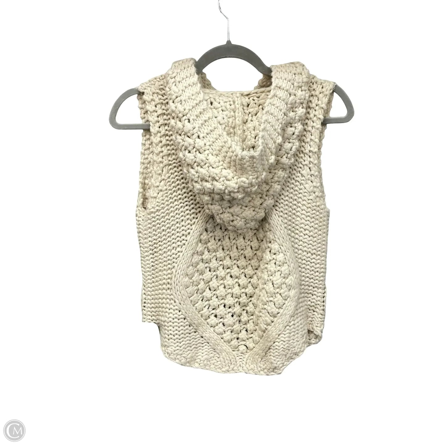 Vest Sweater By Anthropologie In Beige, Size: Xs