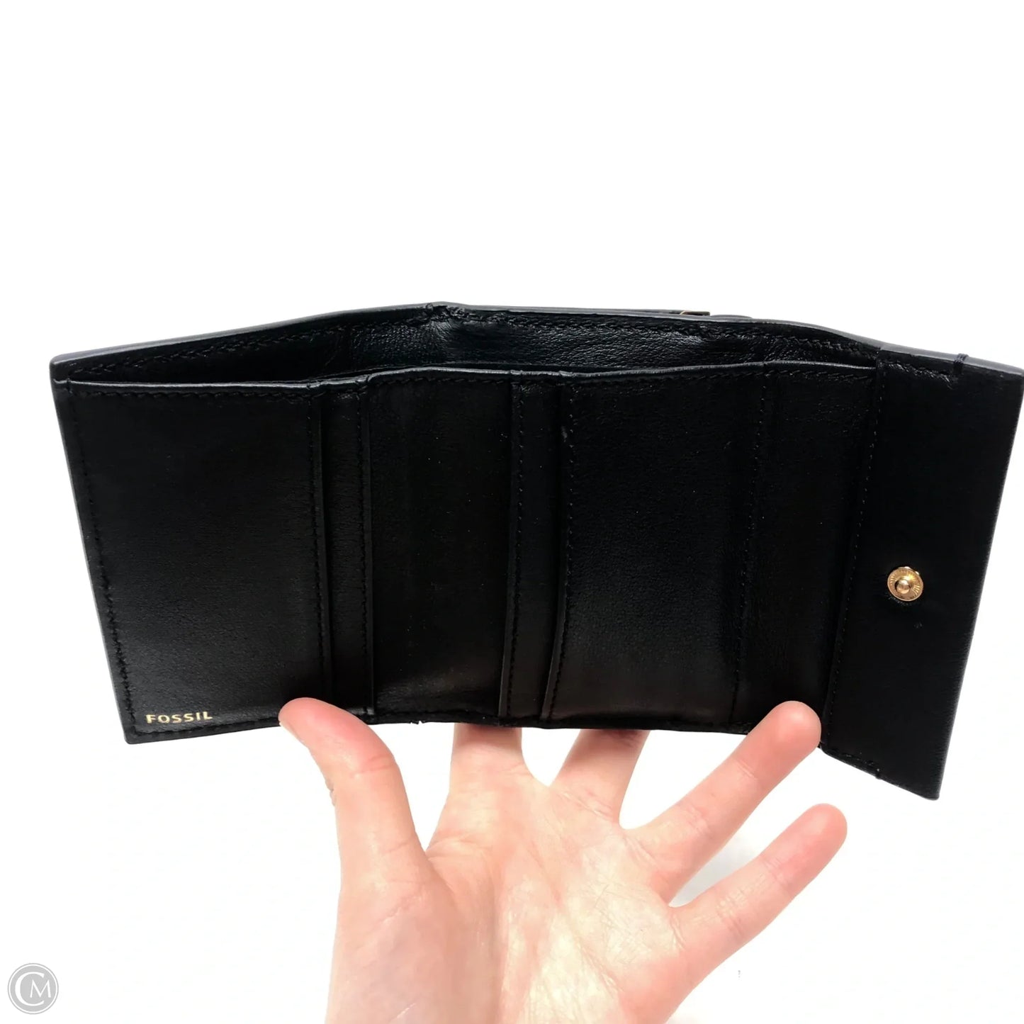 Wallet Leather By Fossil, Size: Small