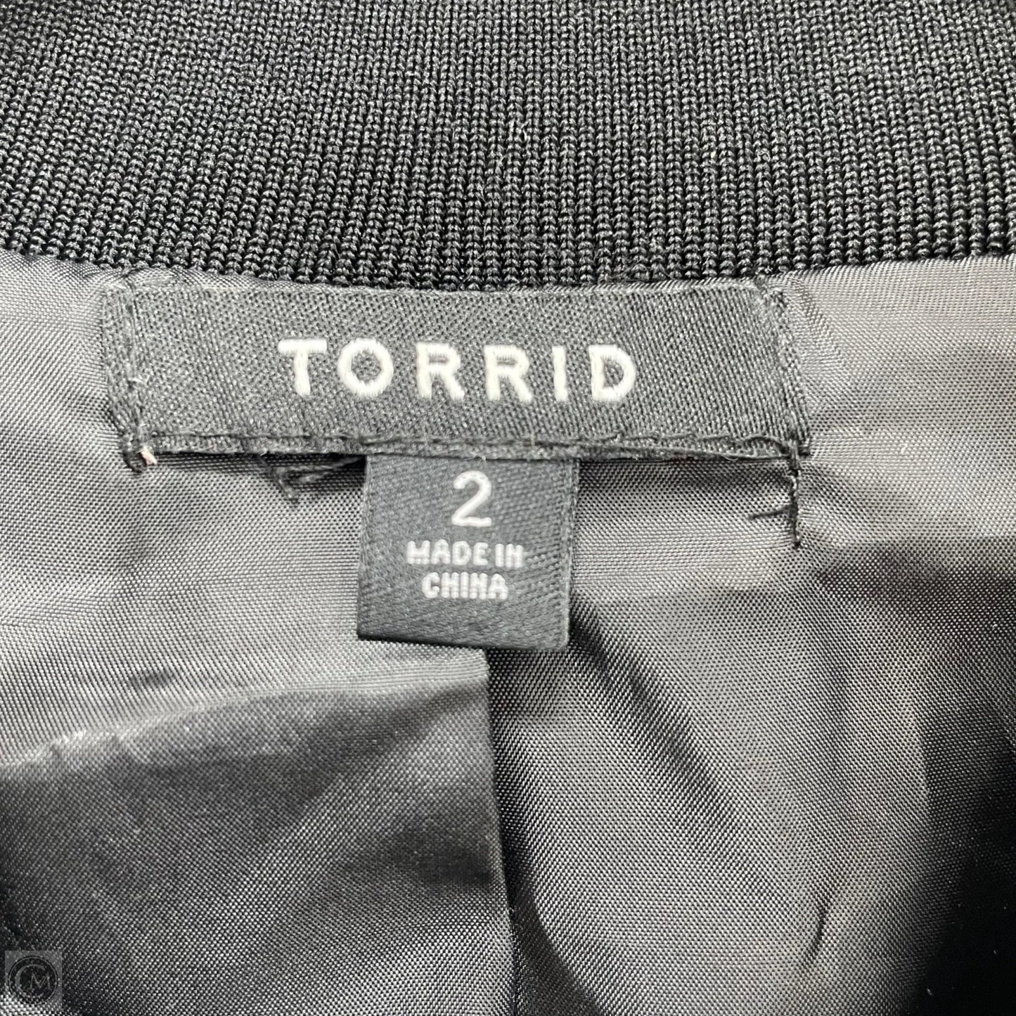 Jacket Other By Torrid In Black & Gold, Size: 2x