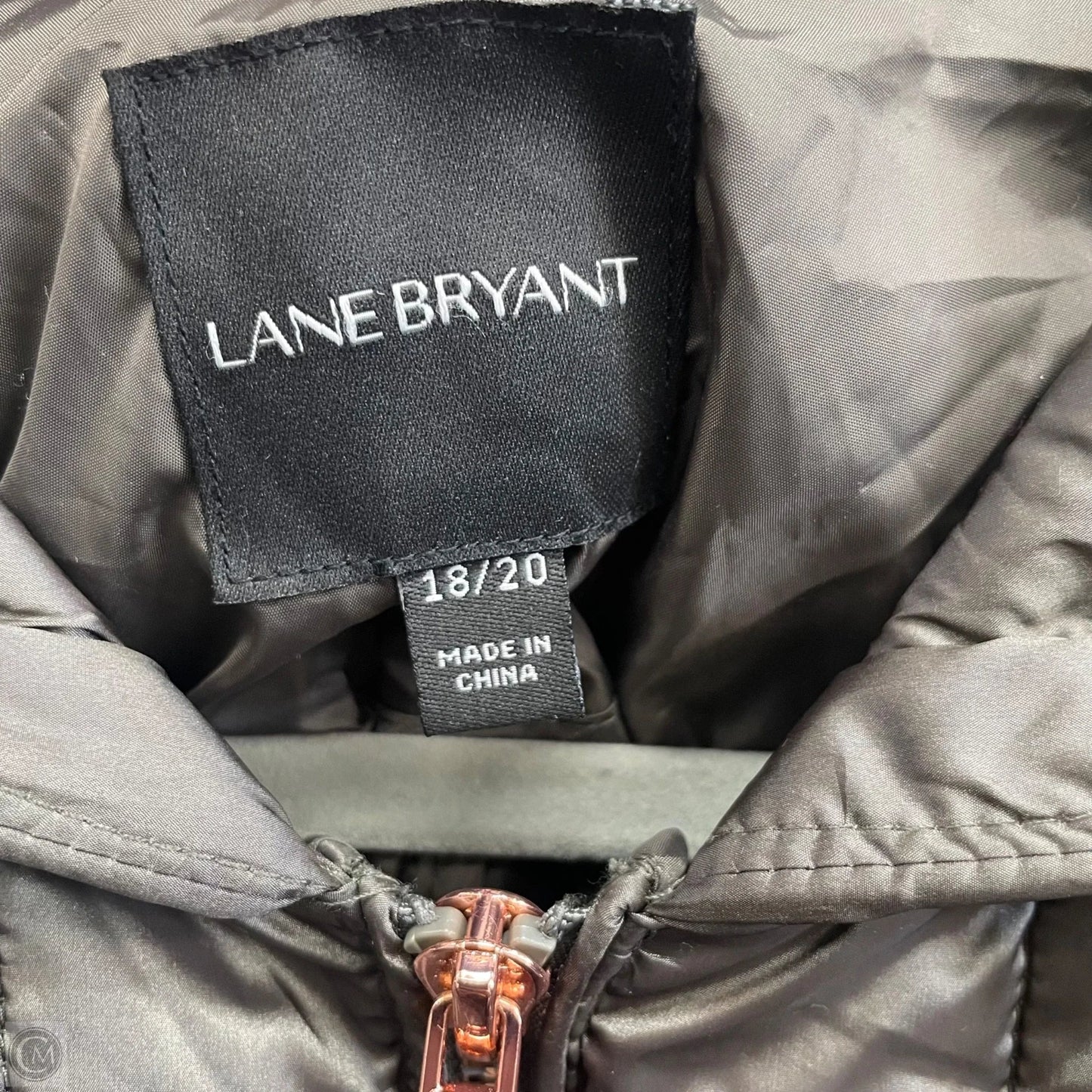 Coat Puffer & Quilted By Lane Bryant In Taupe, Size: 1x