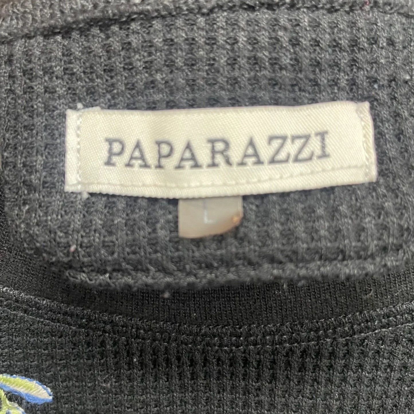 Top Long Sleeve By Paparazzi In Black, Size: L