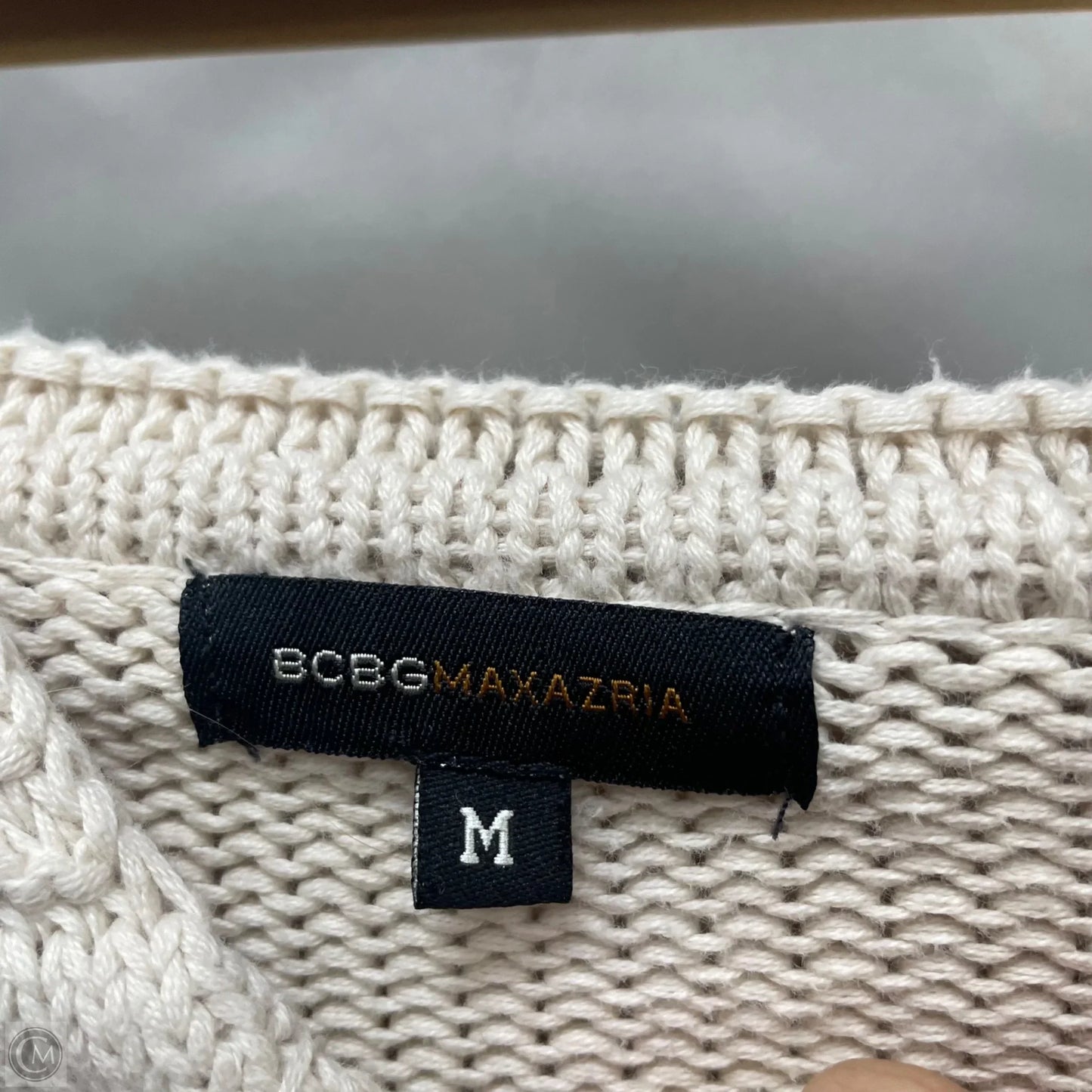 Sweater Cardigan By Bcbgmaxazria In Beige, Size: M