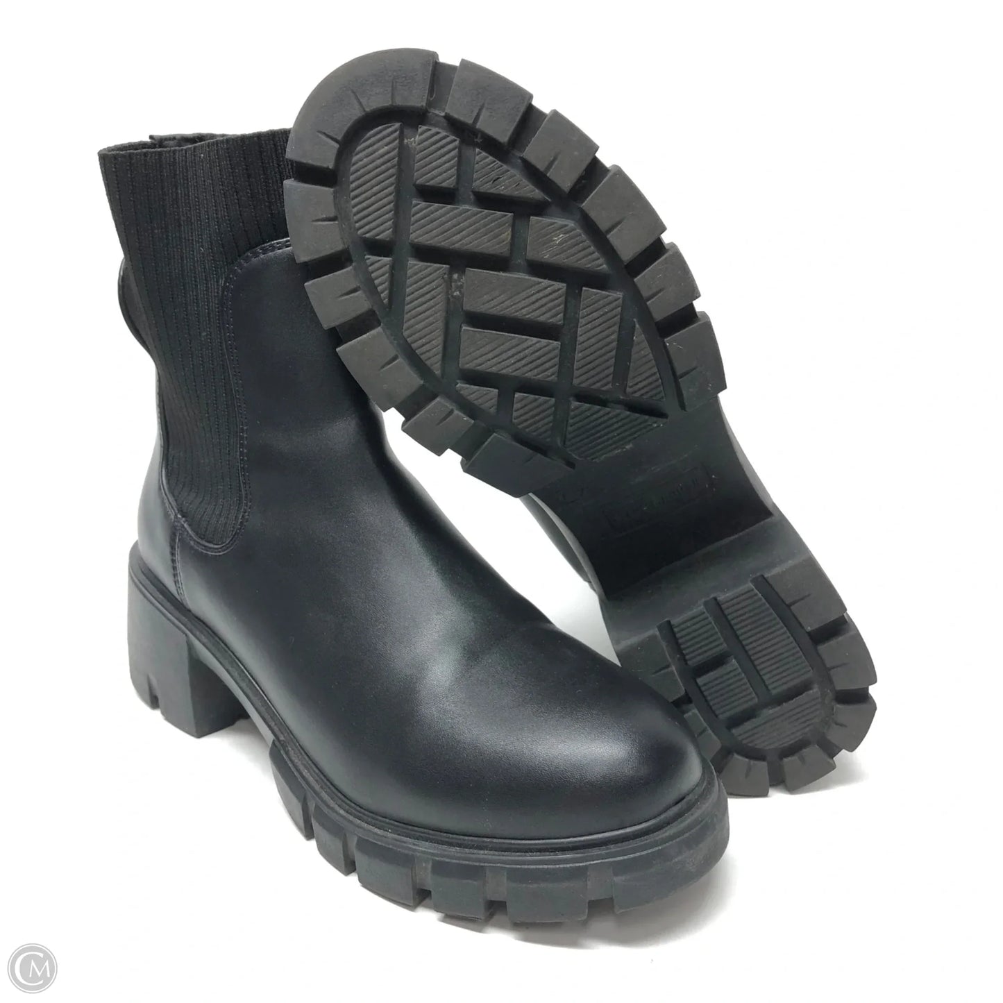 Boots Ankle Heels By Steve Madden In Black, Size: 7.5