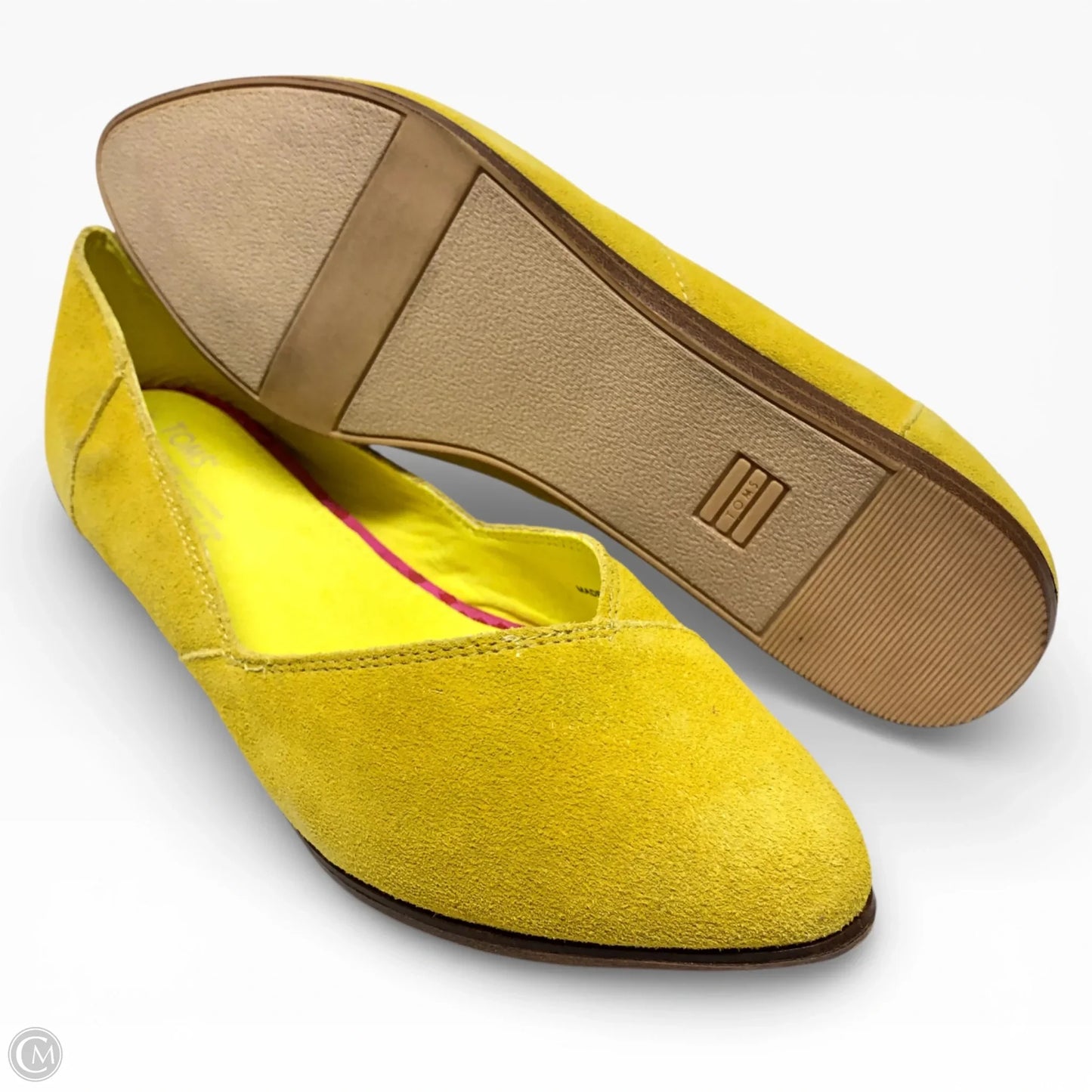 Shoes Flats By Toms In Yellow, Size: 10