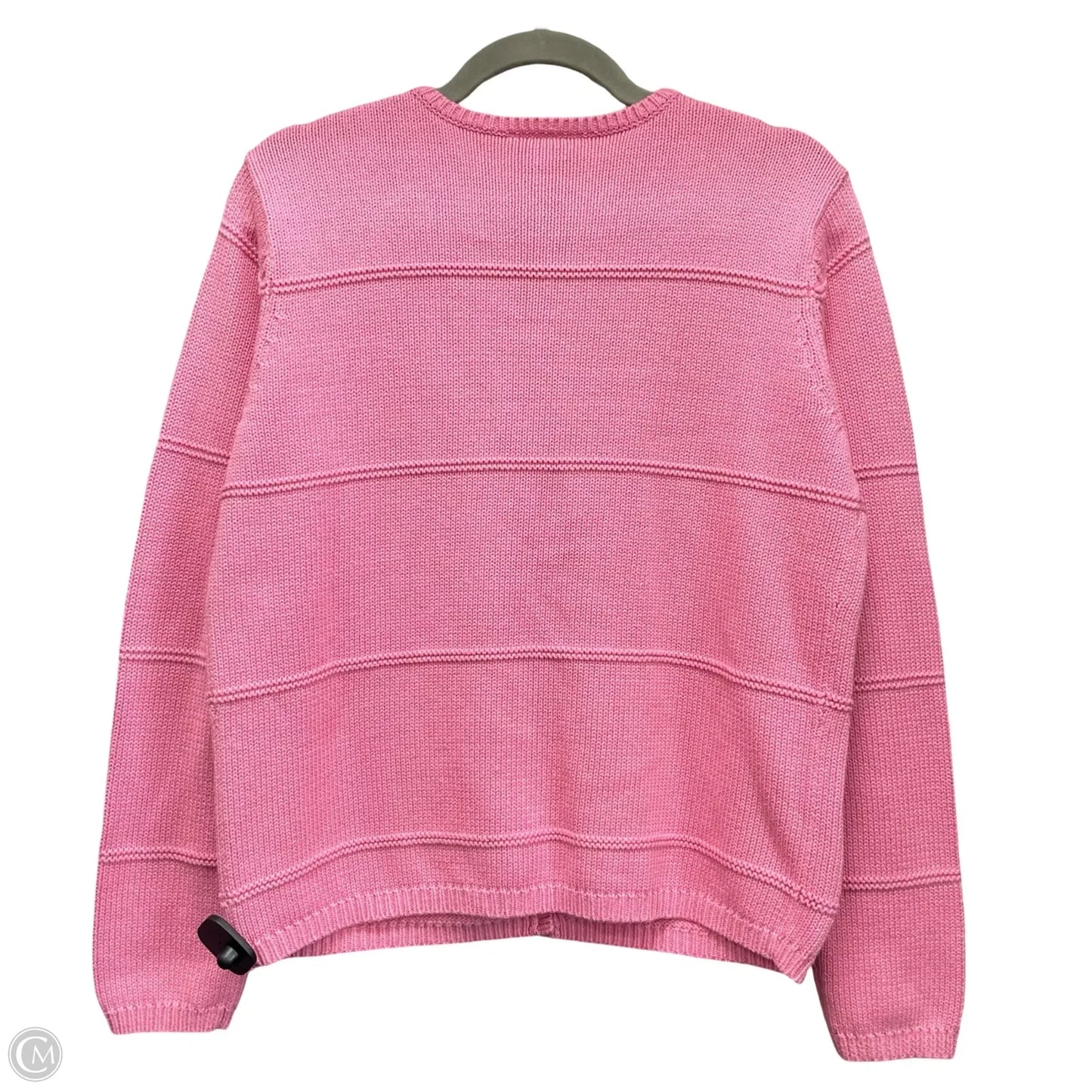 Sweater Cardigan By Talbots In Pink, Size: M