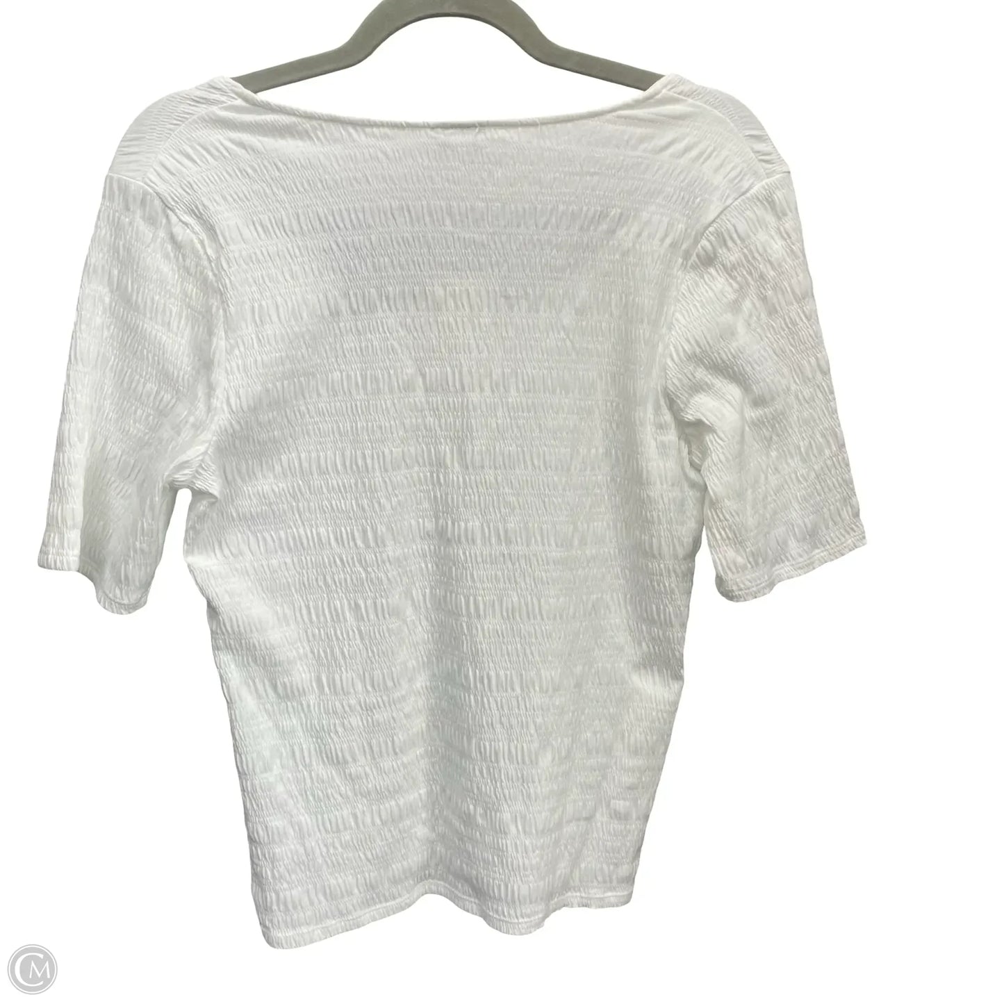Top Short Sleeve Basic By A New Day In White, Size: M