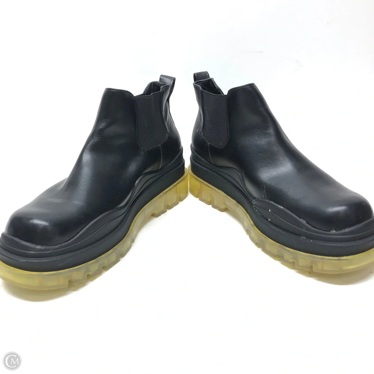 Boots Ankle Flats By Clothes Mentor In Black, Size: 10