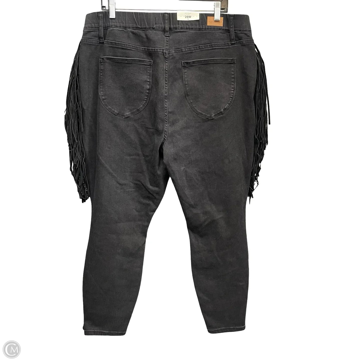 Jeans Skinny By Judy Blue In Black Denim, Size: 20