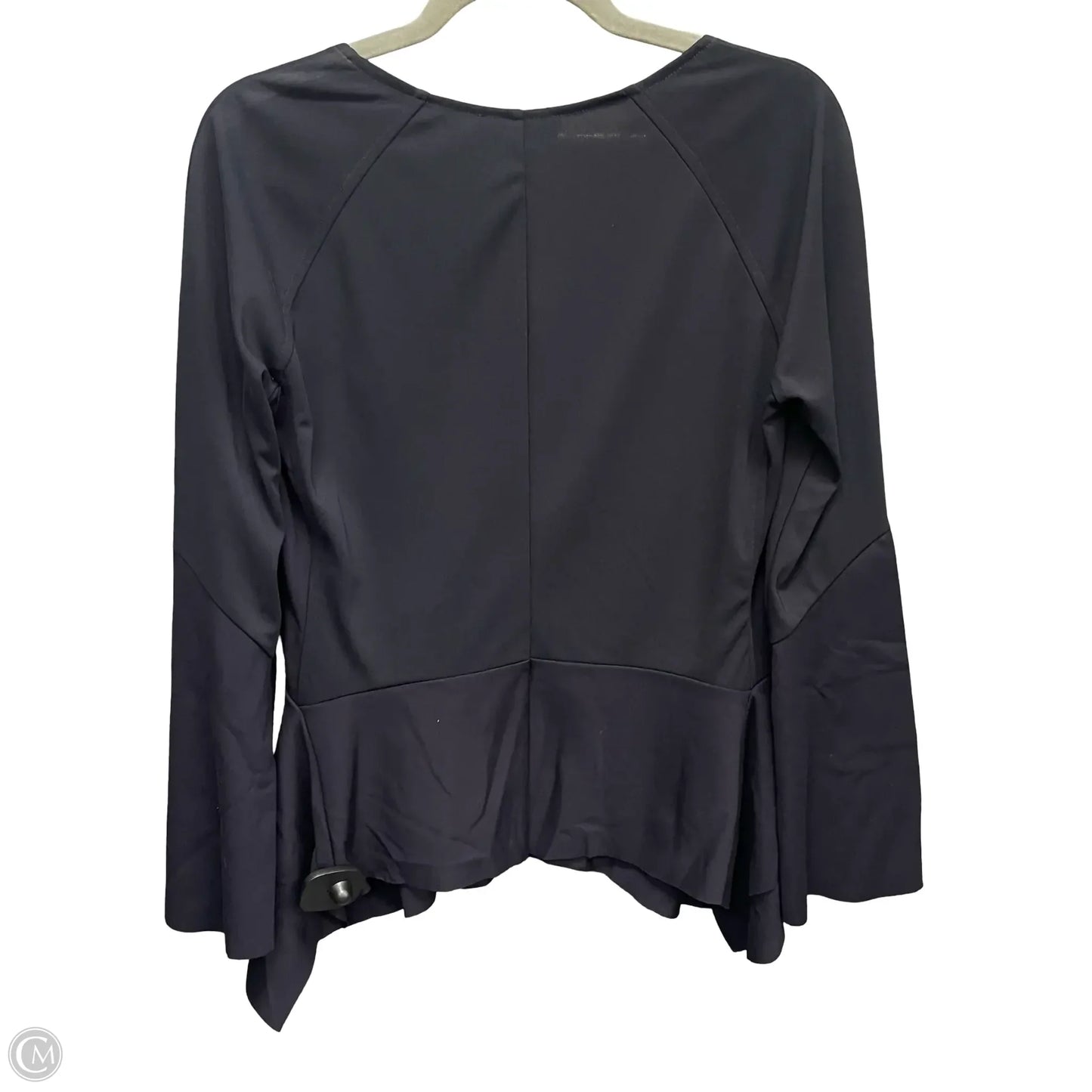 Top Long Sleeve By Donna Karan In Navy, Size: M