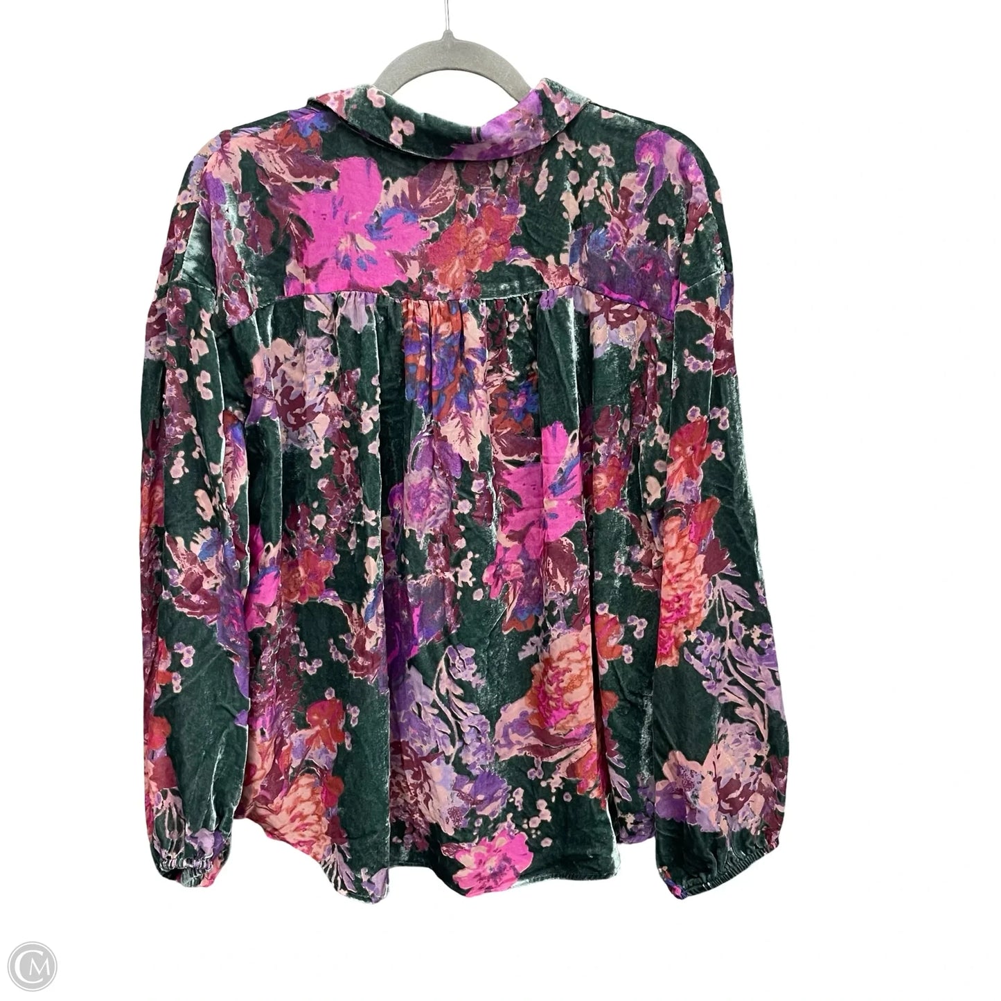Blouse Long Sleeve By Jodifl In Floral Print, Size: L