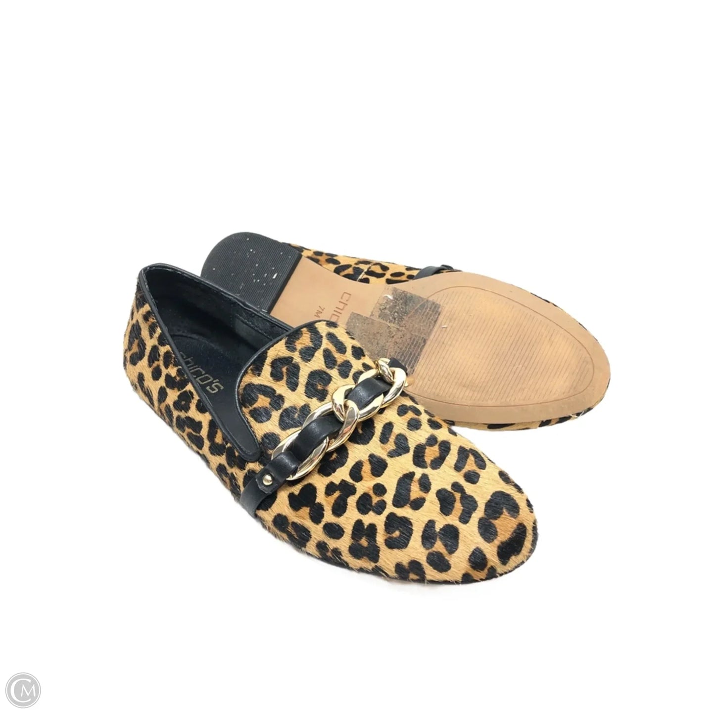 Shoes Flats By Chicos In Leopard Print, Size: 7