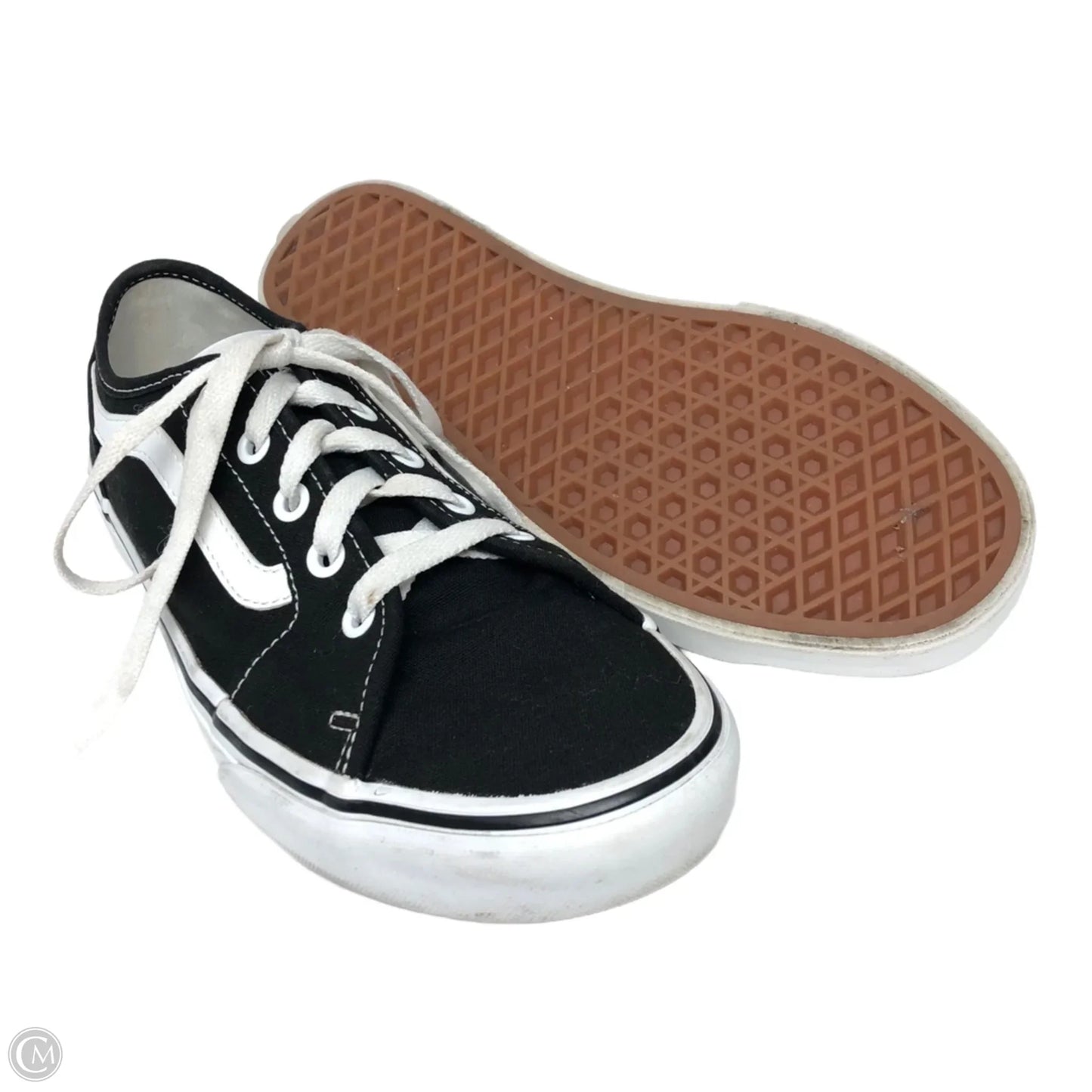 Shoes Sneakers By Vans In Black, Size: 8.5