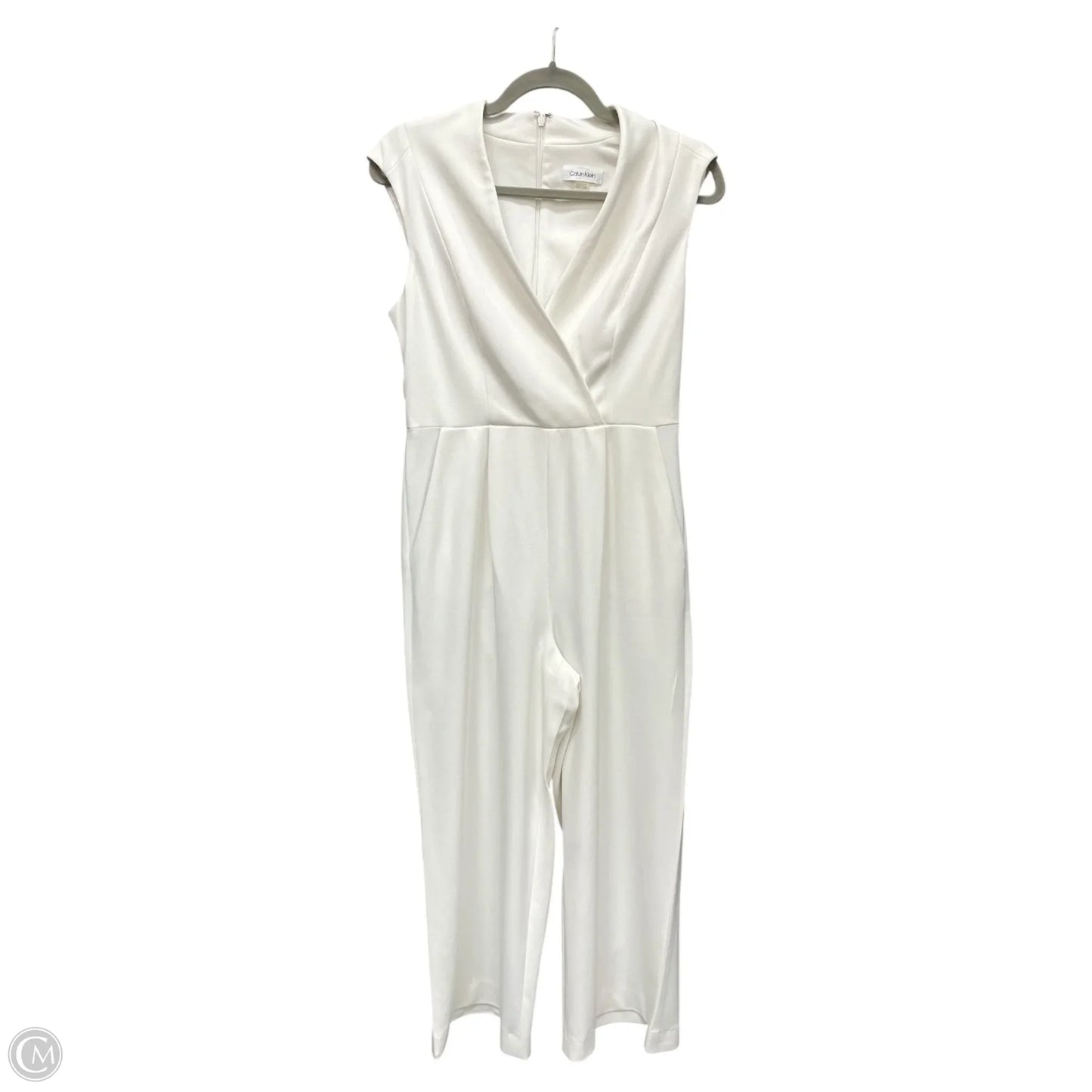 Jumpsuit By Calvin Klein In White, Size: 6