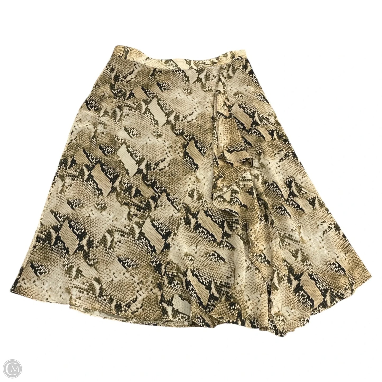 Skirt Midi By Calvin Klein In Snakeskin Print, Size: 10